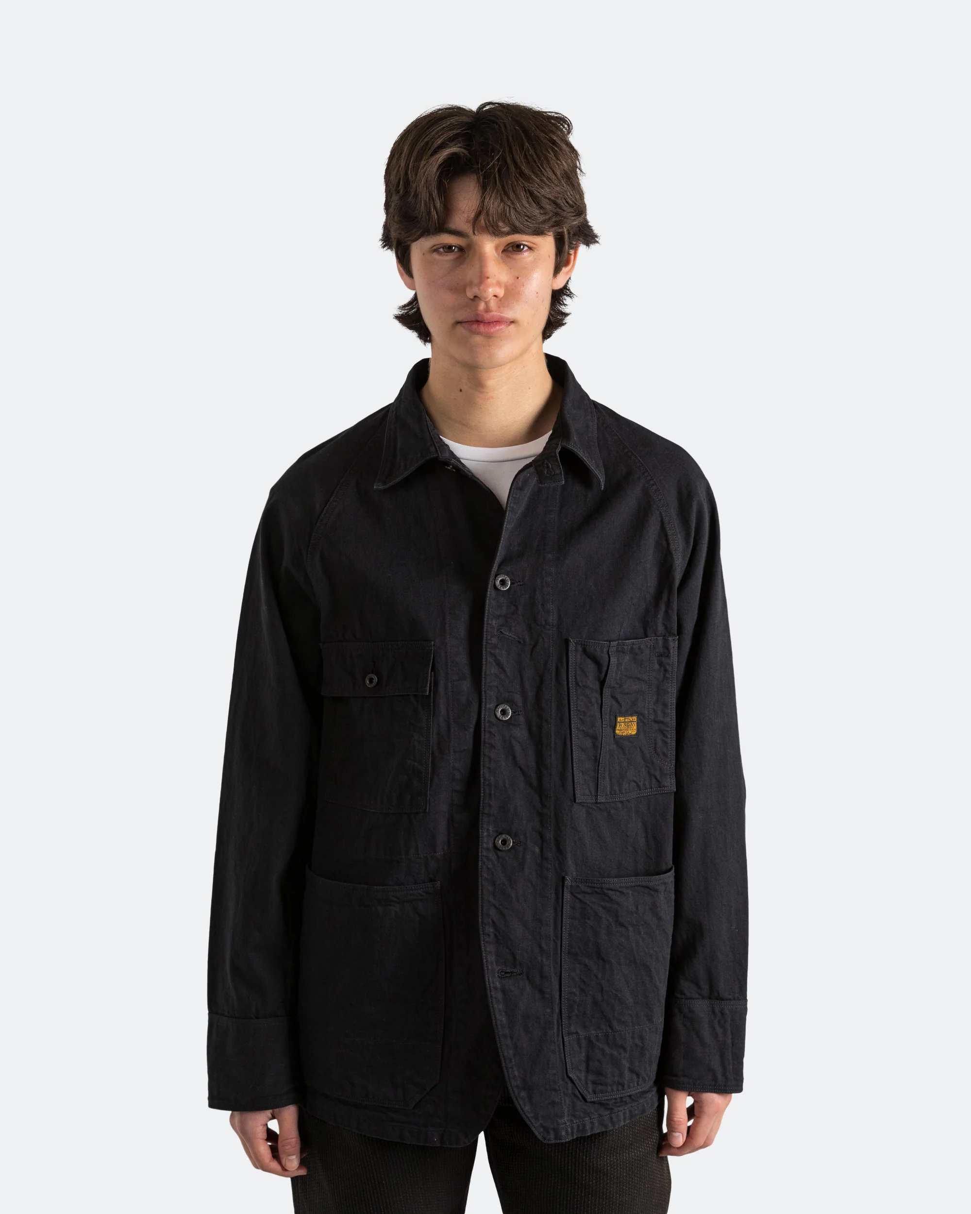 10oz BLKxBLK Denim CACTUS Coverall - Black - Image 2