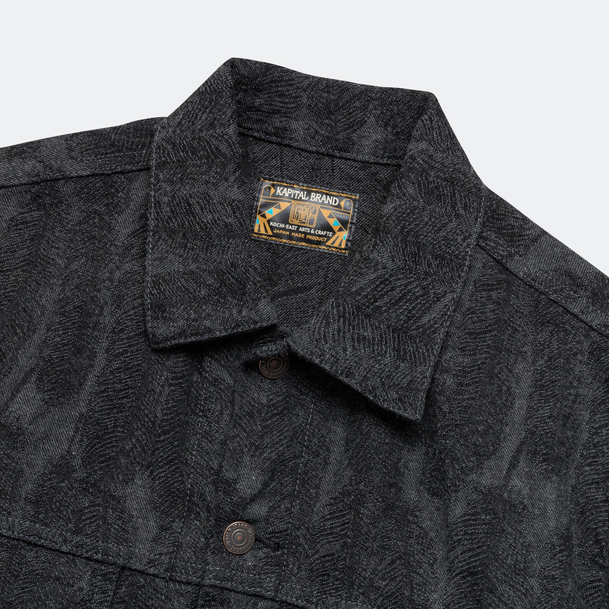 12oz MAGPIE Denim 3rd JKT - Black/Black - Image 2
