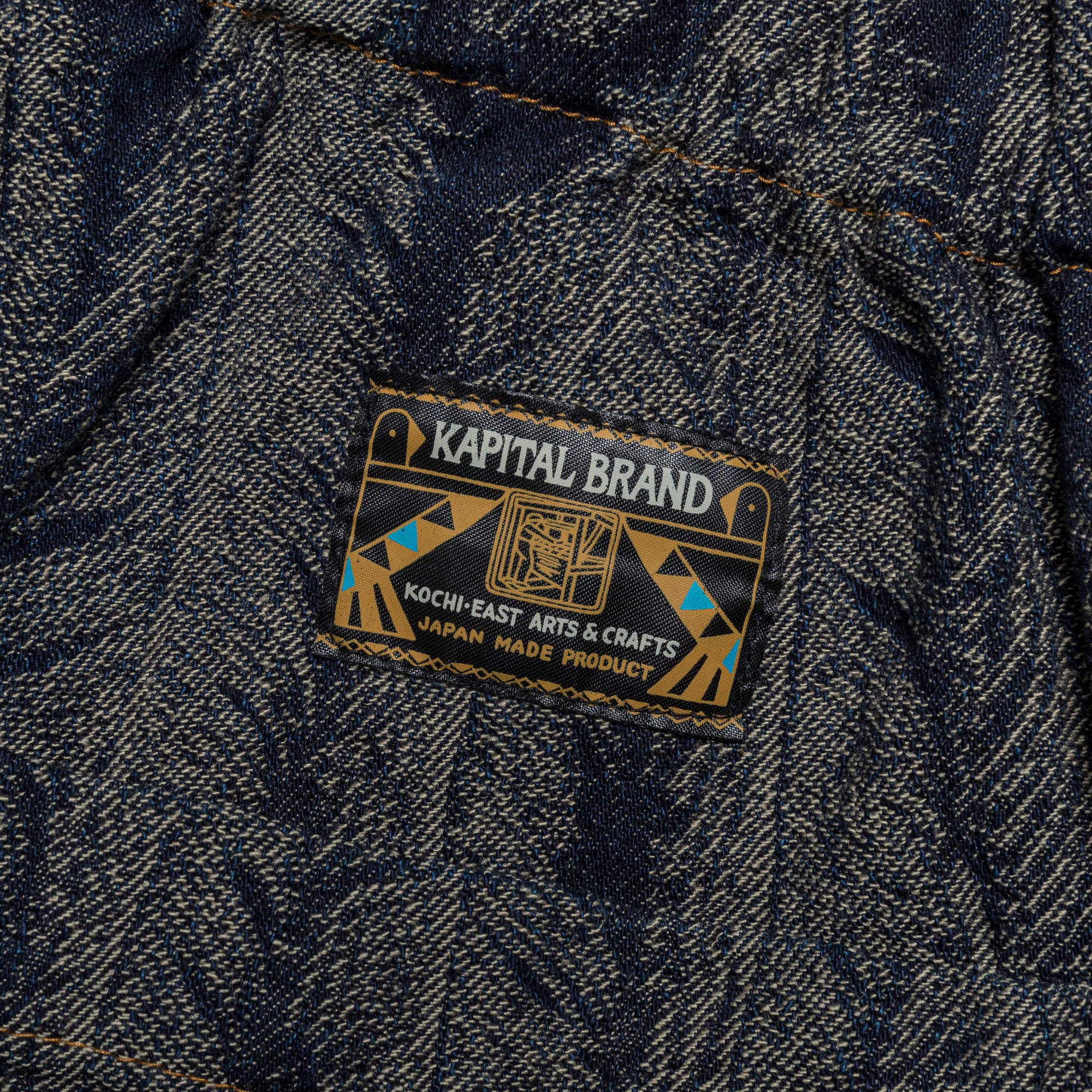 12oz MAGPIE Denim W-Knee EASY Baggy Pants - Dark - Image 8