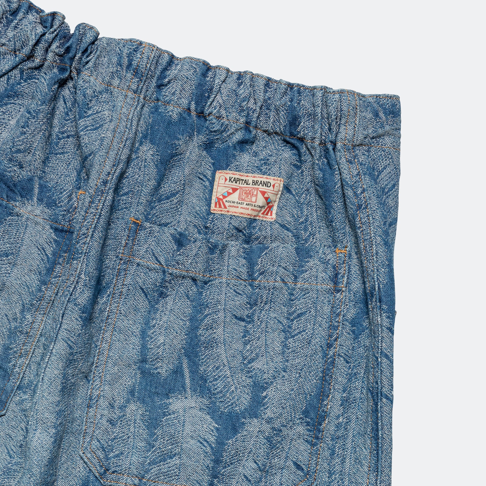 12oz MAGPIE Denim W-Knee EASY Baggy Pants - Light - Image 6