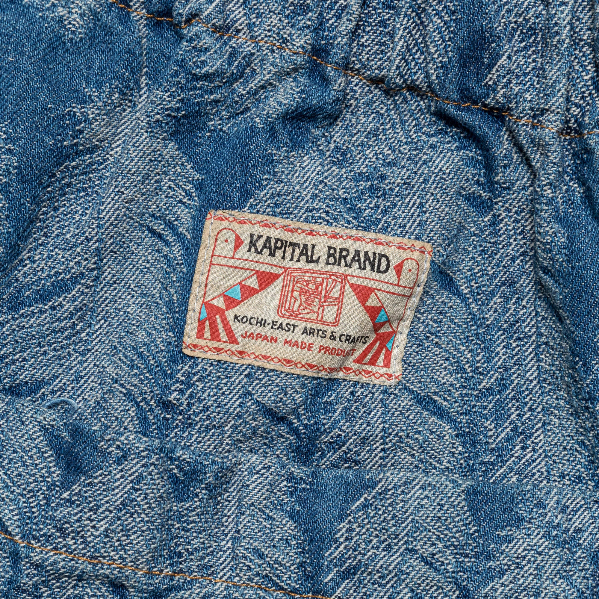 12oz MAGPIE Denim W-Knee EASY Baggy Pants - Light - Image 7