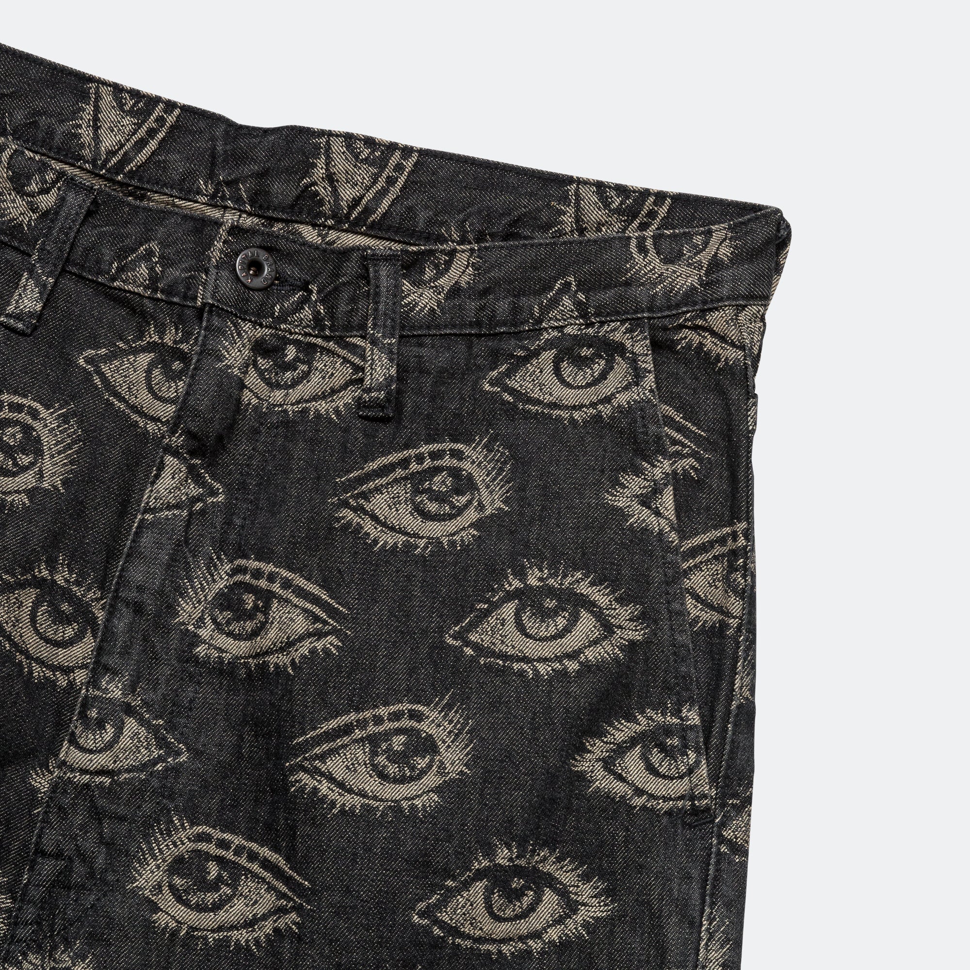 12oz SPEAKEASY Denim PORT Baggy Pants - Black - Image 4