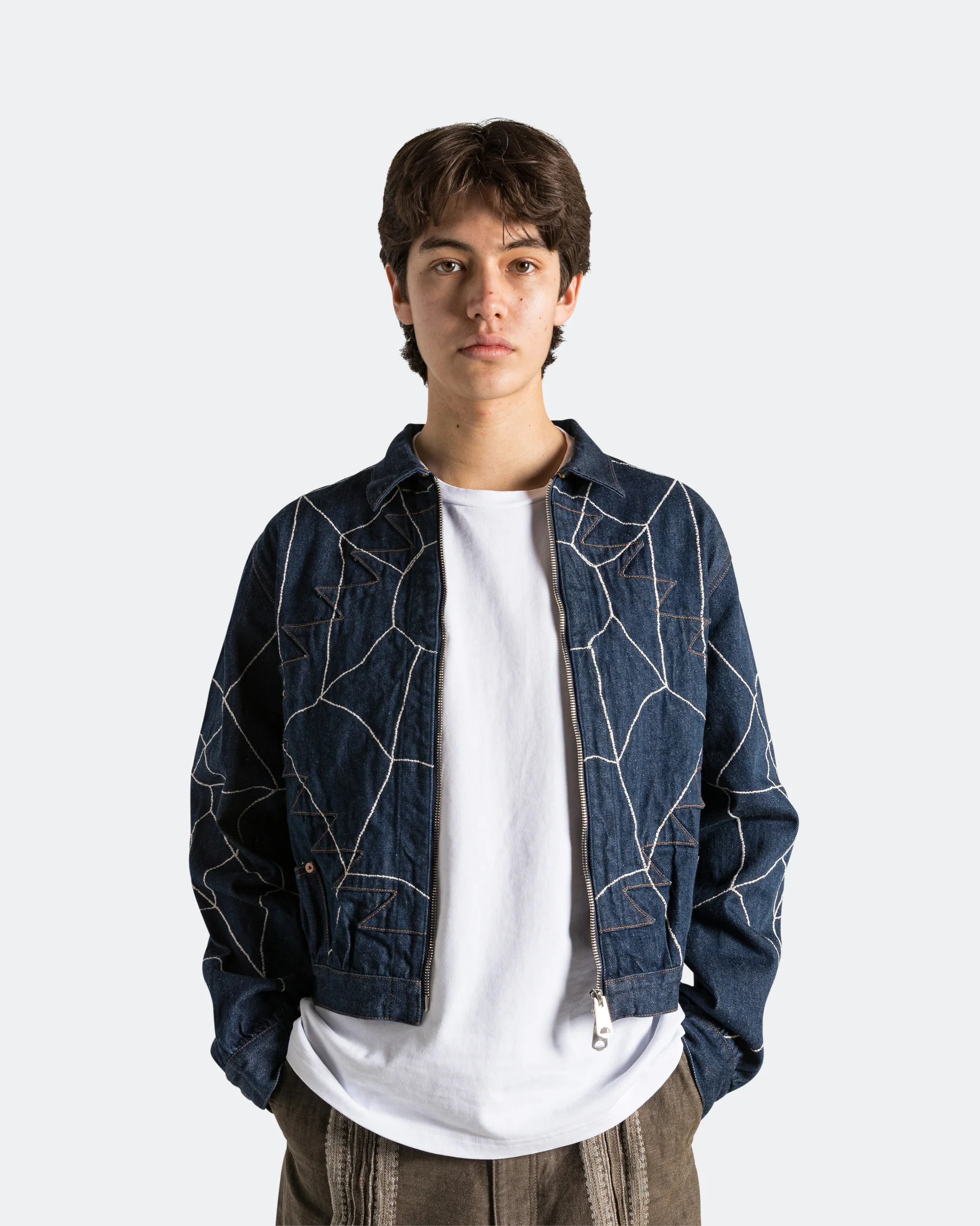 13oz Denim STD Thunderbird Blouson (KOUNTRY DREAM CATCH Remake) - Indigo - Image 2