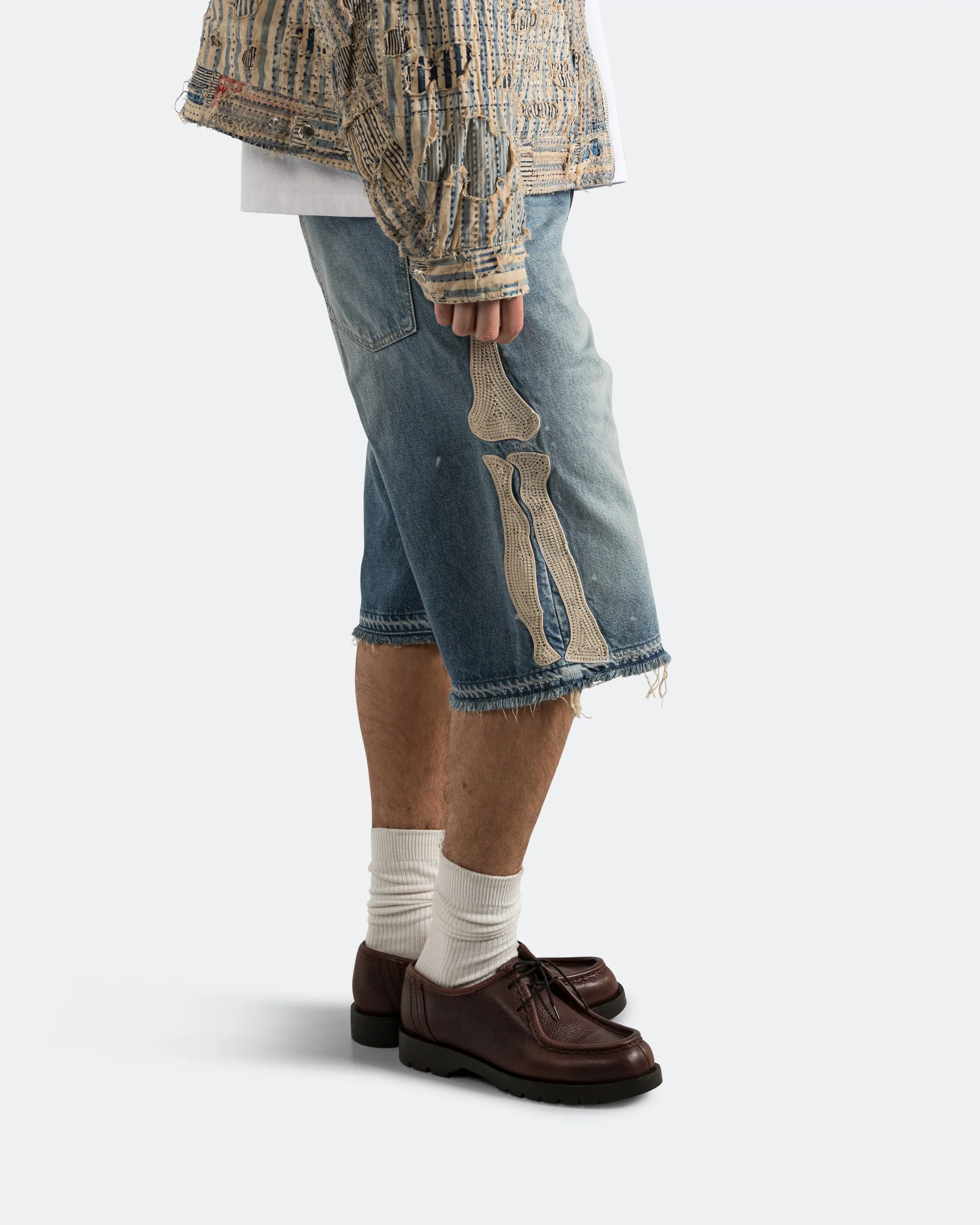 14oz Denim 5P Shorts (BONE) - PRO - Image 4