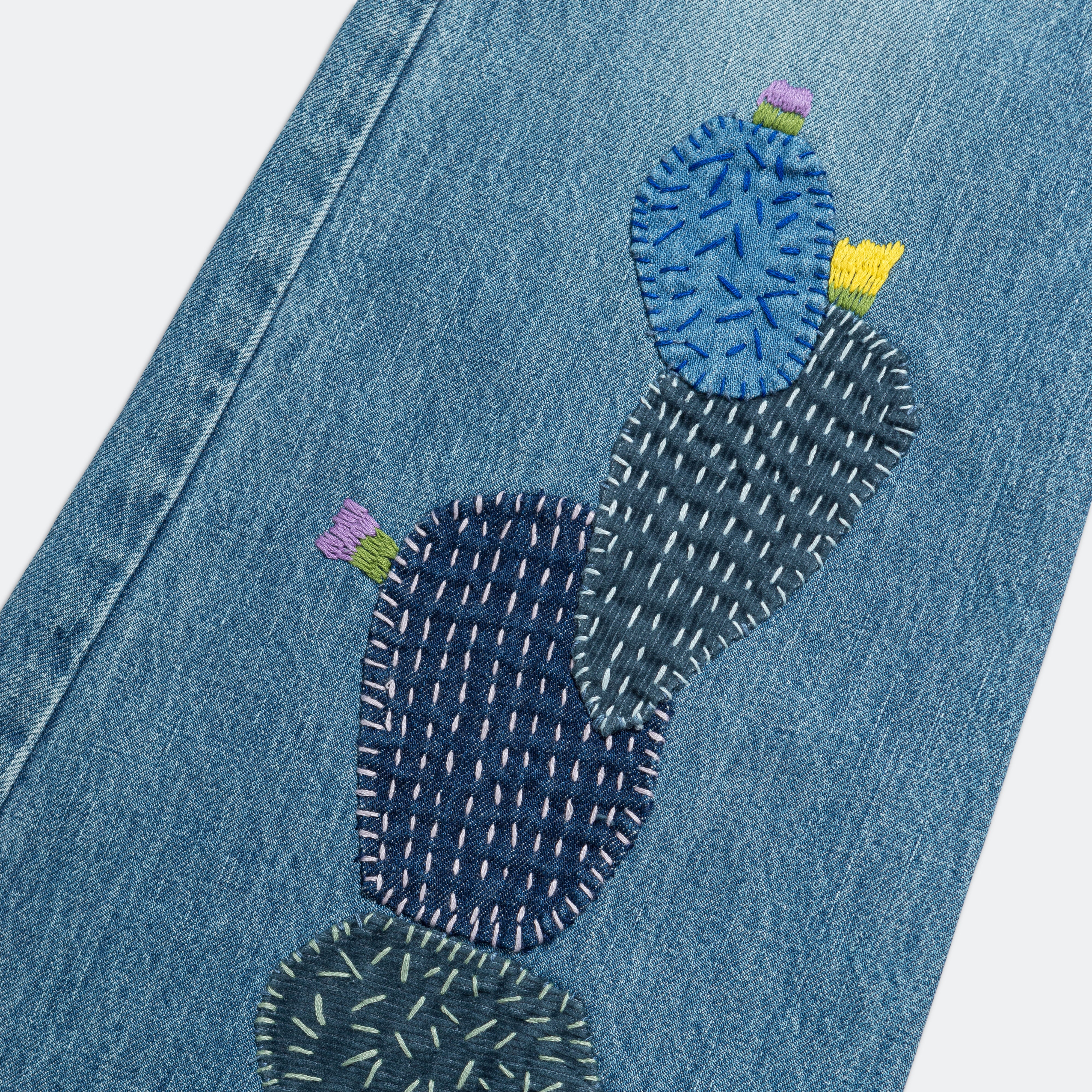 14oz Denim BUSH Flare Pants (CACTUS Embroidery) - Pro - Image 7