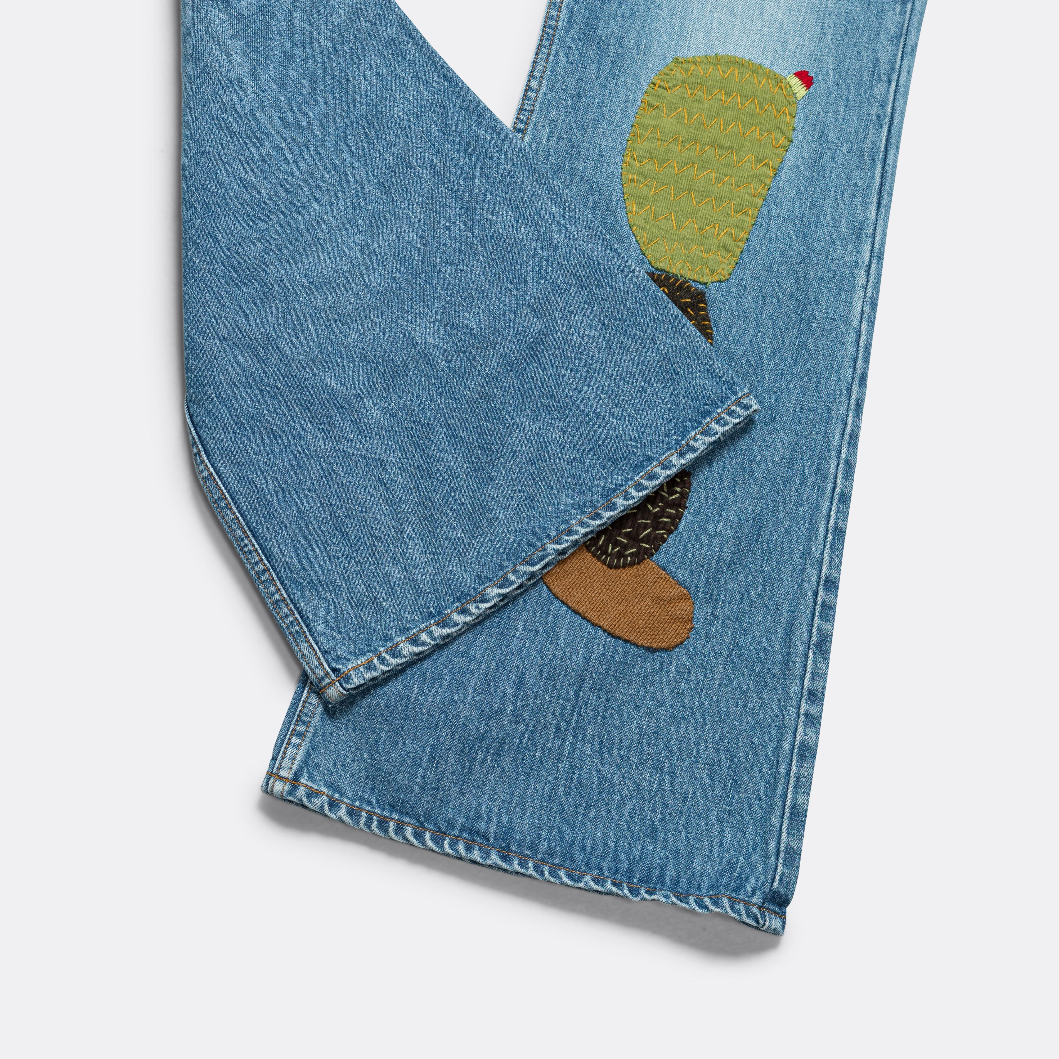 14oz Denim BUSH Flare Pants (CACTUS Embroidery) - Pro - Image 9
