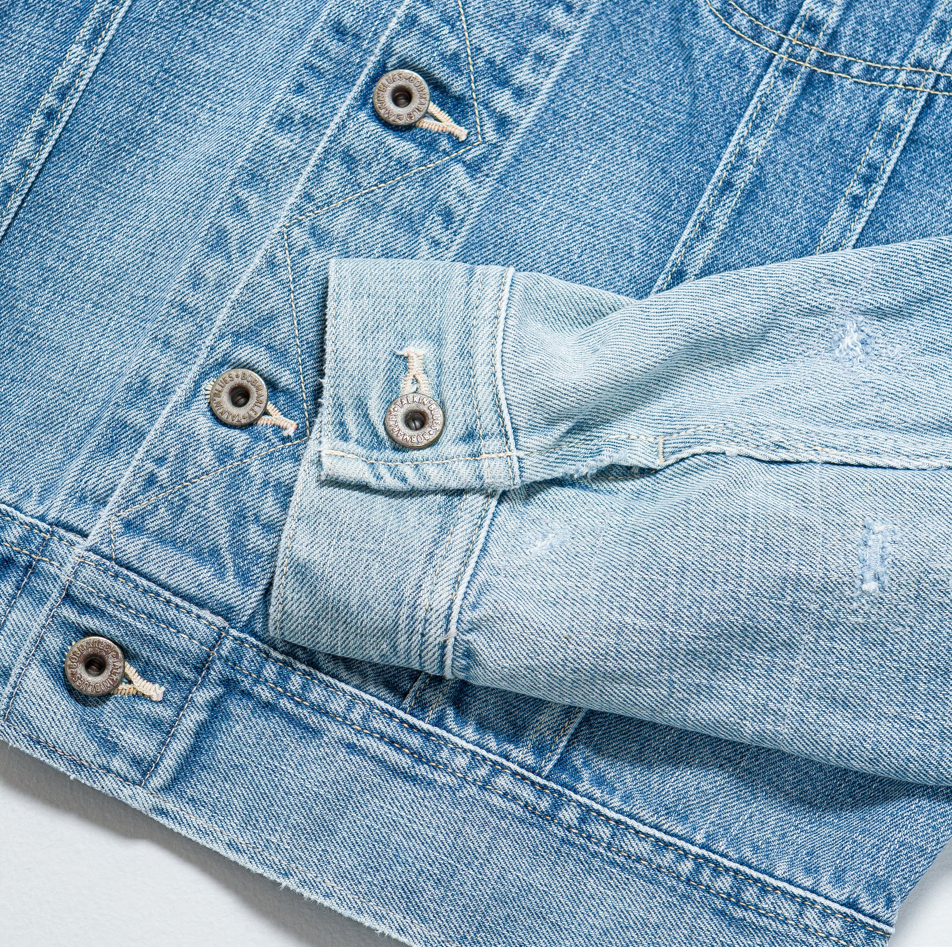 14oz Denim MARLEY UPRISING Jacket - Light - Image 5