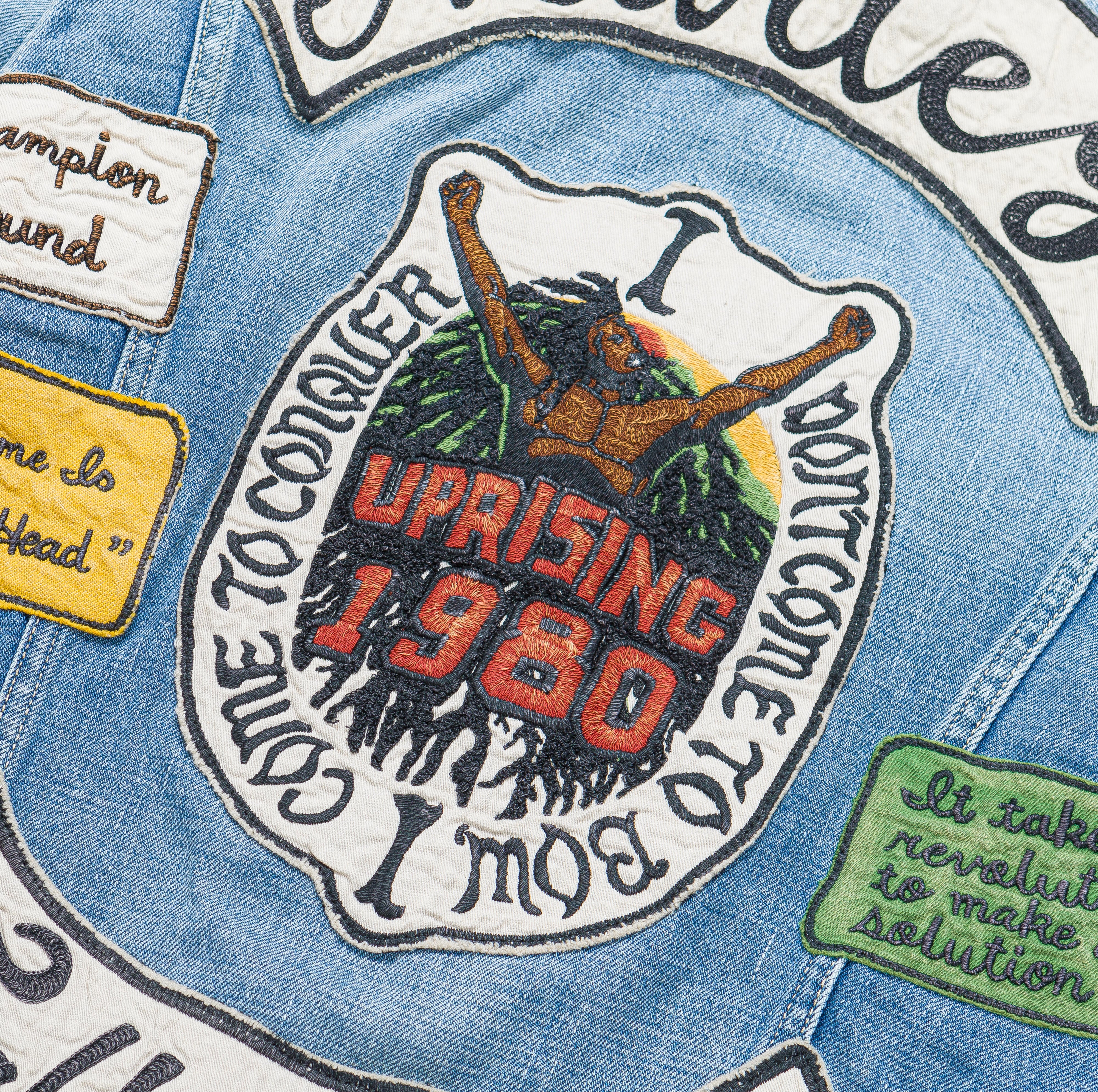14oz Denim MARLEY UPRISING Jacket - Light - Image 6