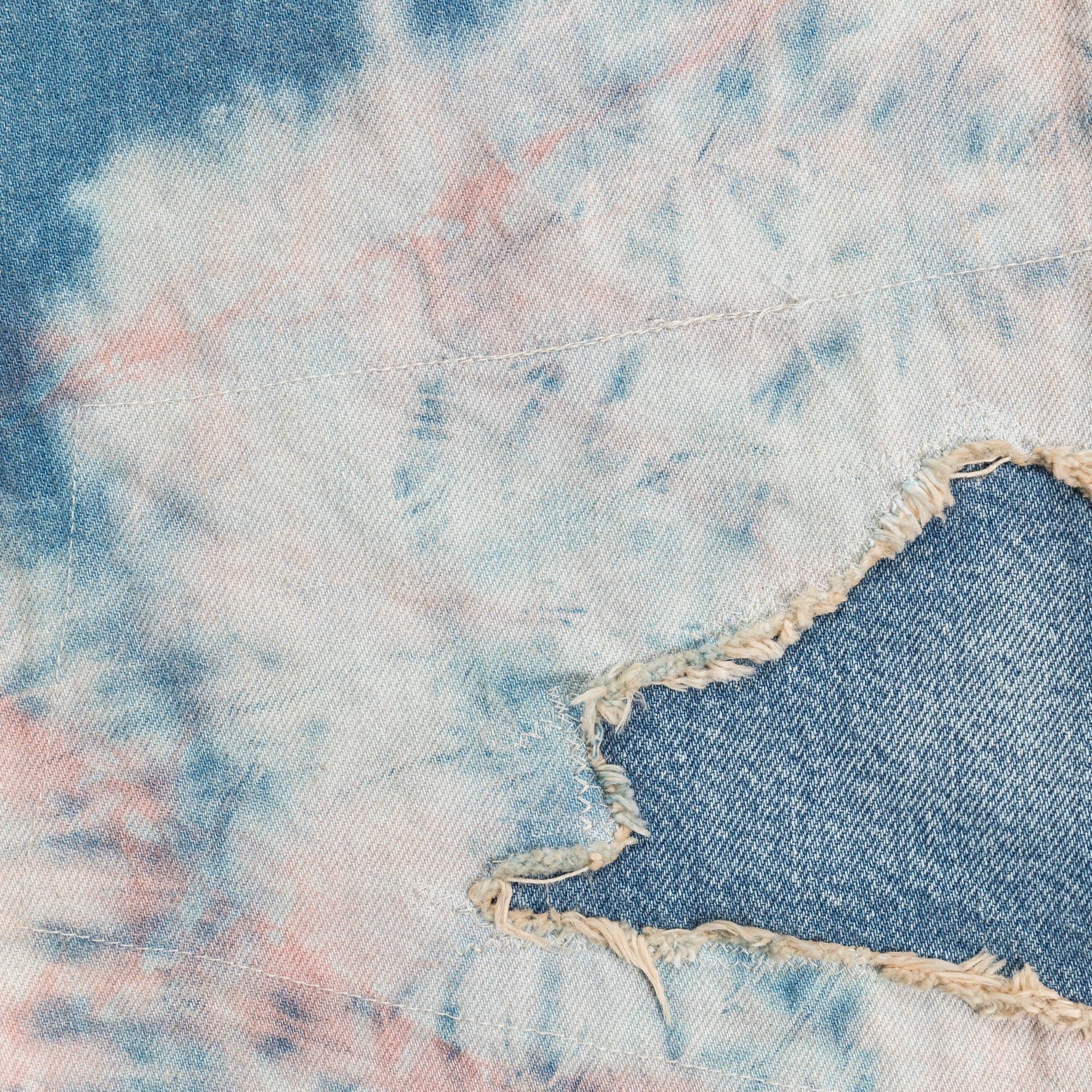 14oz Denim Tie-Dye Baggy Flare Pants(CrazyDixieRemake) - IDGxPNK - Image 9