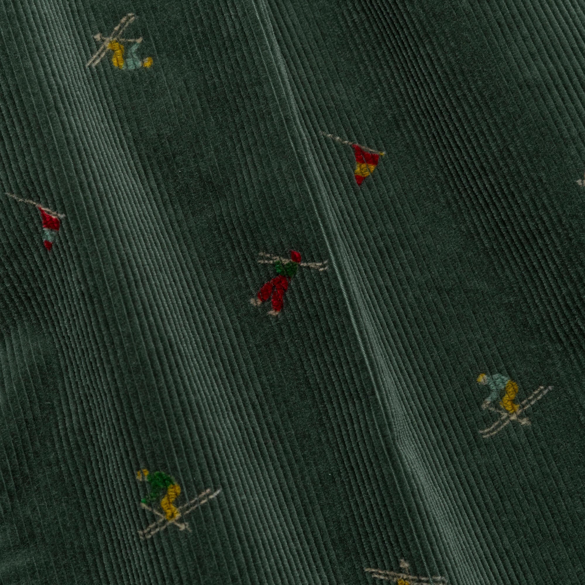 2 Pleats Trousers Corduroy - Skier Green - Image 3