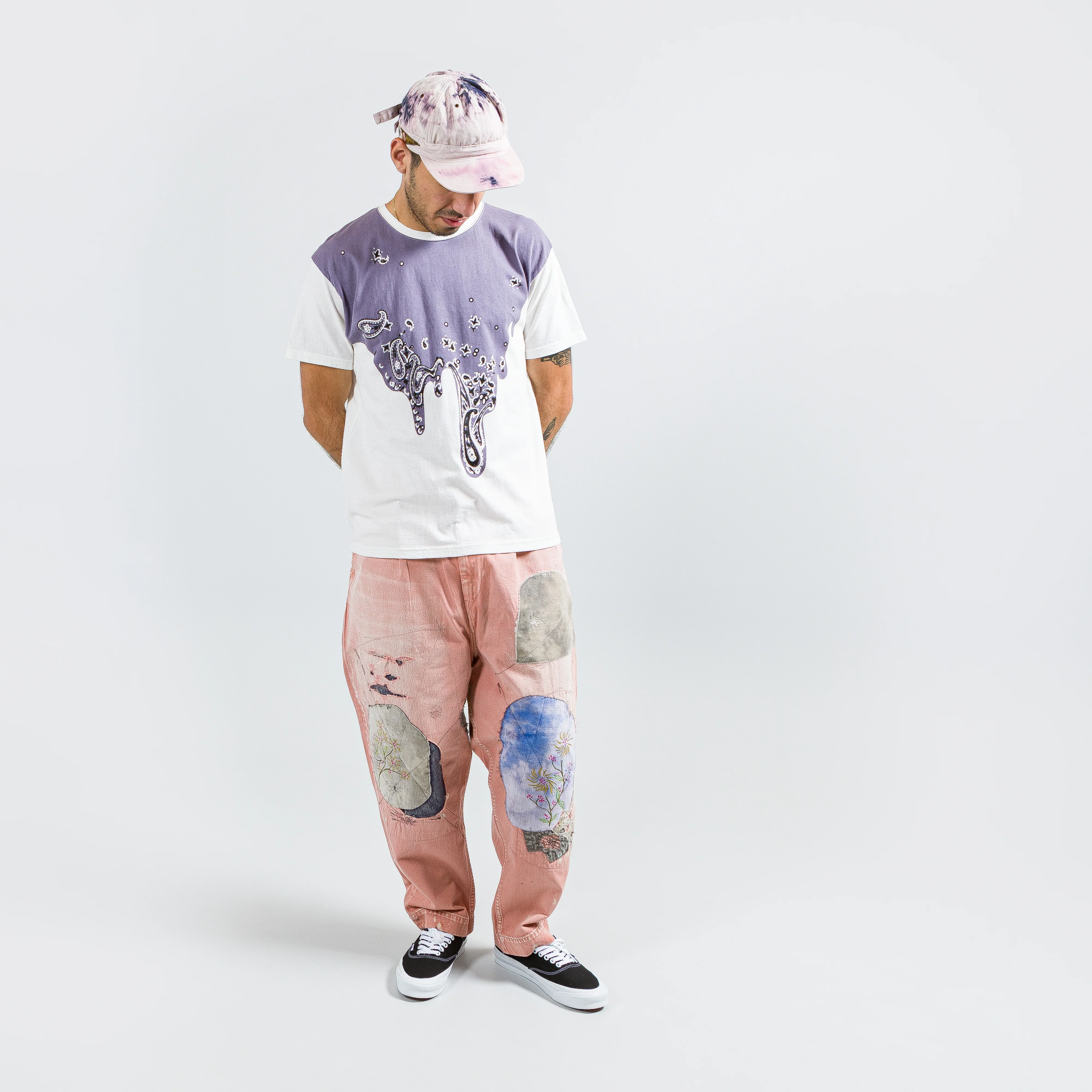 20/-Jersey Crew T (TOROTORO BANDANA) - Aubergine - Image 5