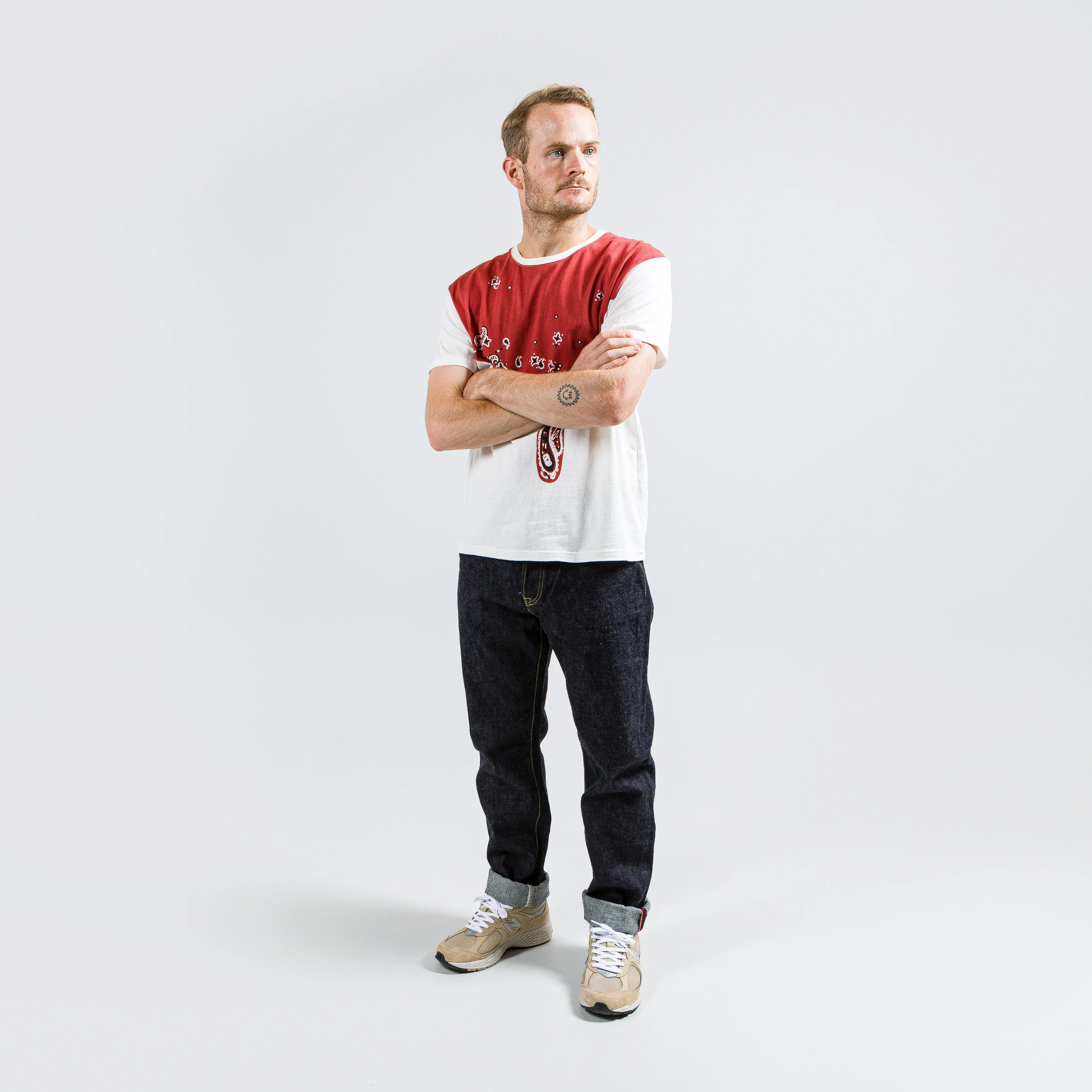 20/-Jersey Crew T (TOROTORO BANDANA) - Red - Image 5