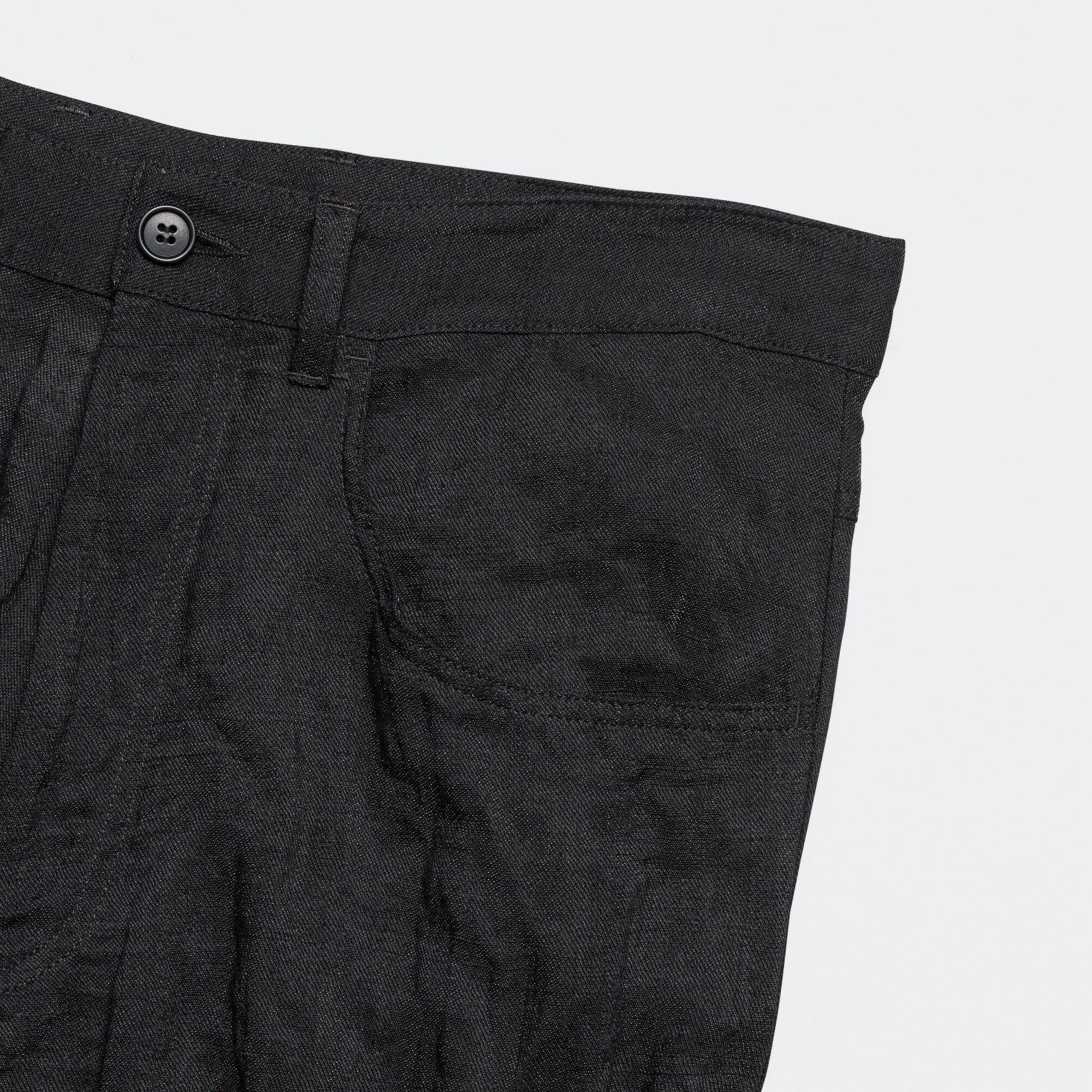 5 Pocket Loose Pants - Black - Image 4