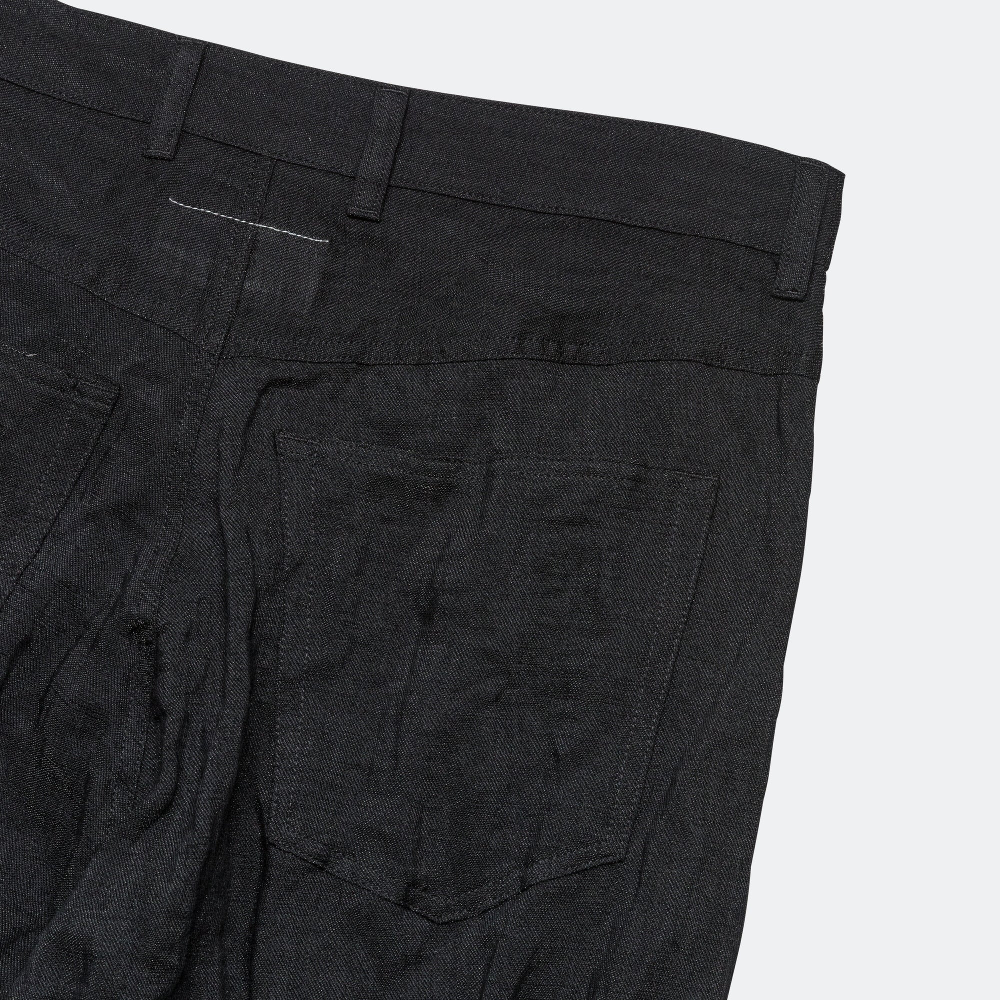 5 Pocket Loose Pants - Black - Image 6