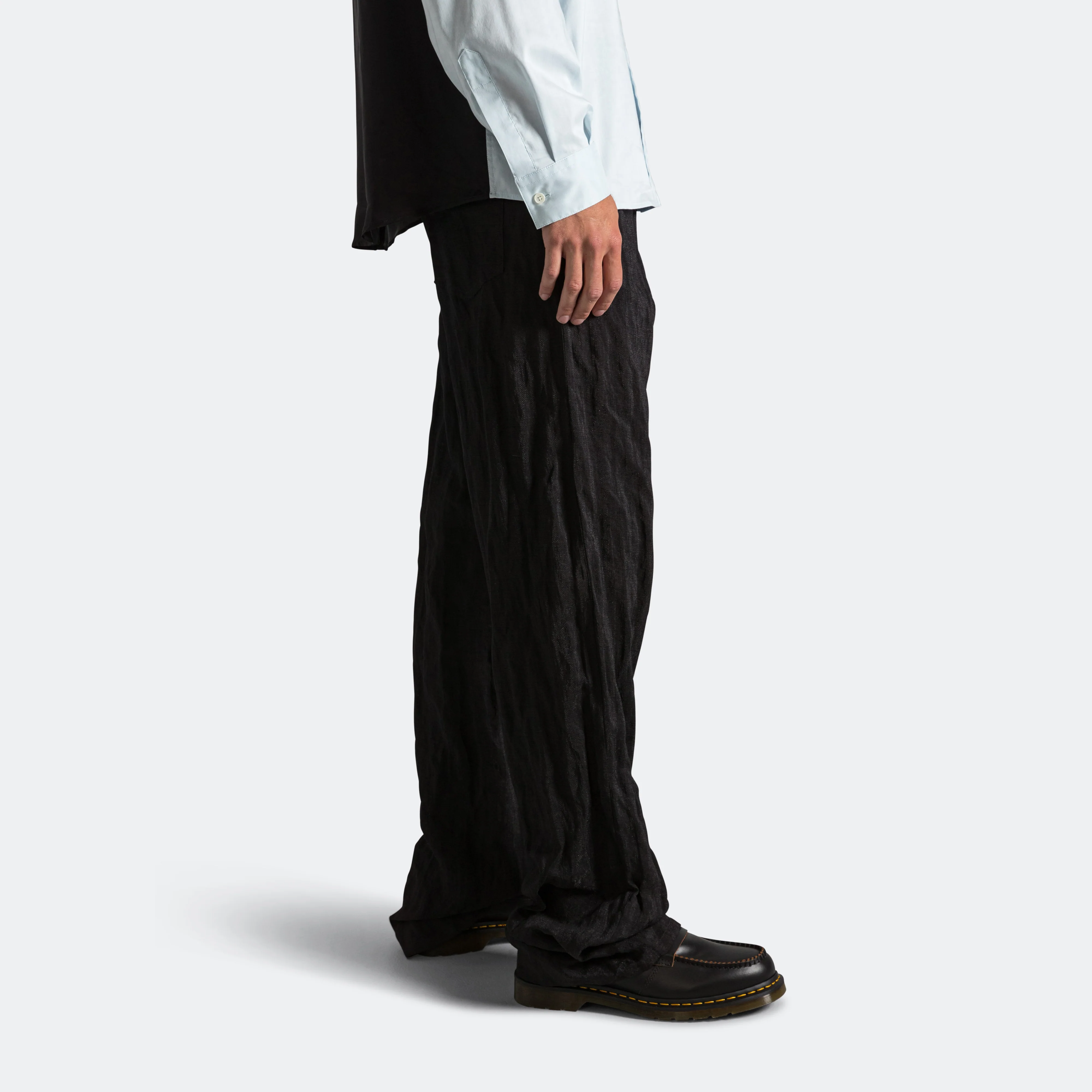 5 Pocket Loose Pants - Black - Image 8