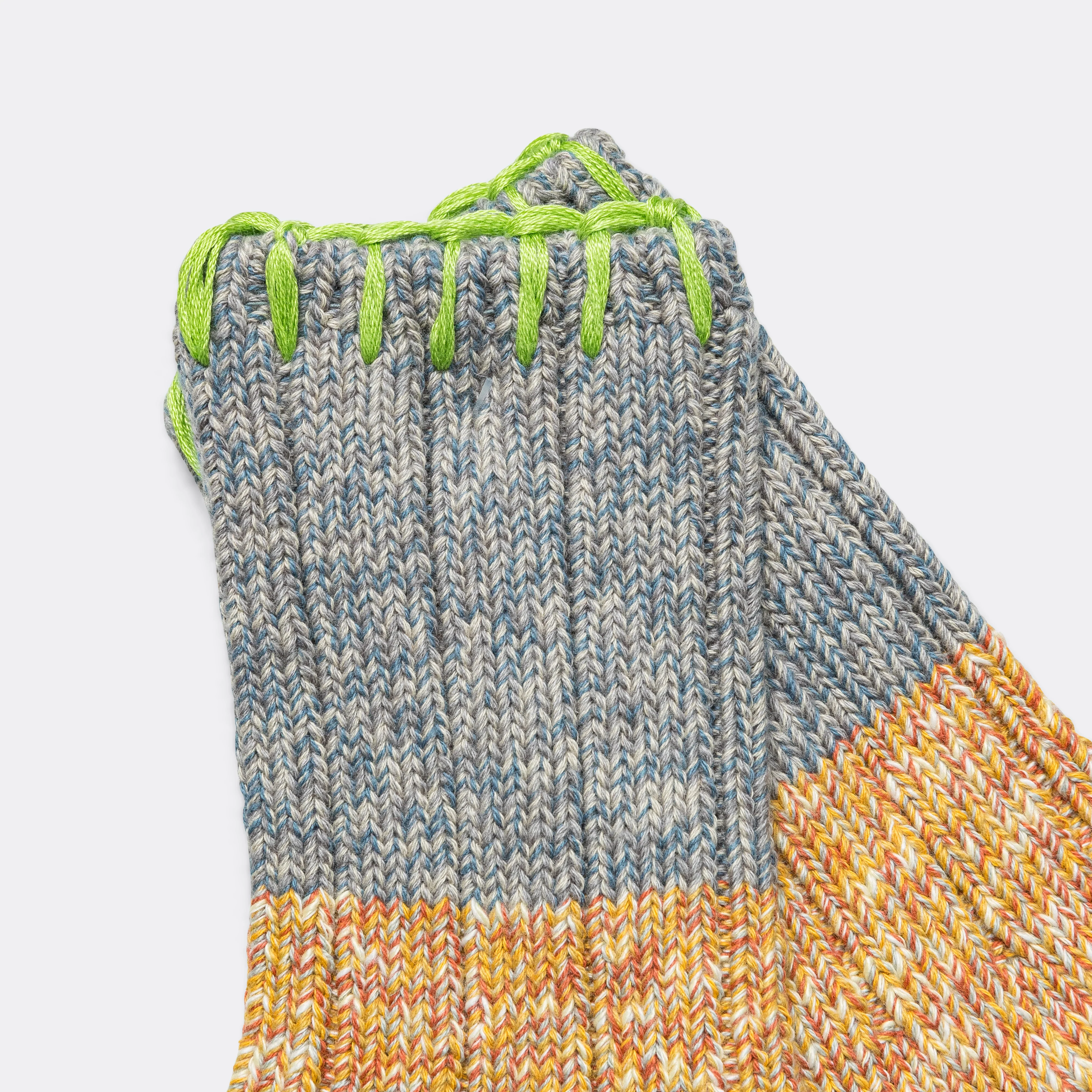 56 Yarns Grandrelle GOGH HOBO-Stitch Socks - Yellow - Image 4