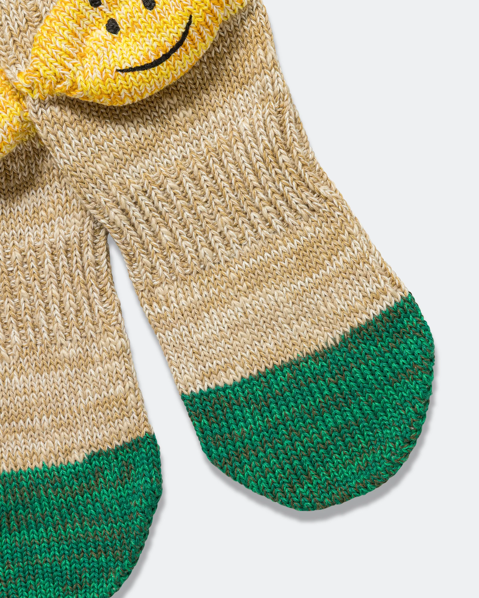 60Yarns Grandrelle IVY RAINBOWY HAPPY Heel-Hold Socks - Beige - Image 4
