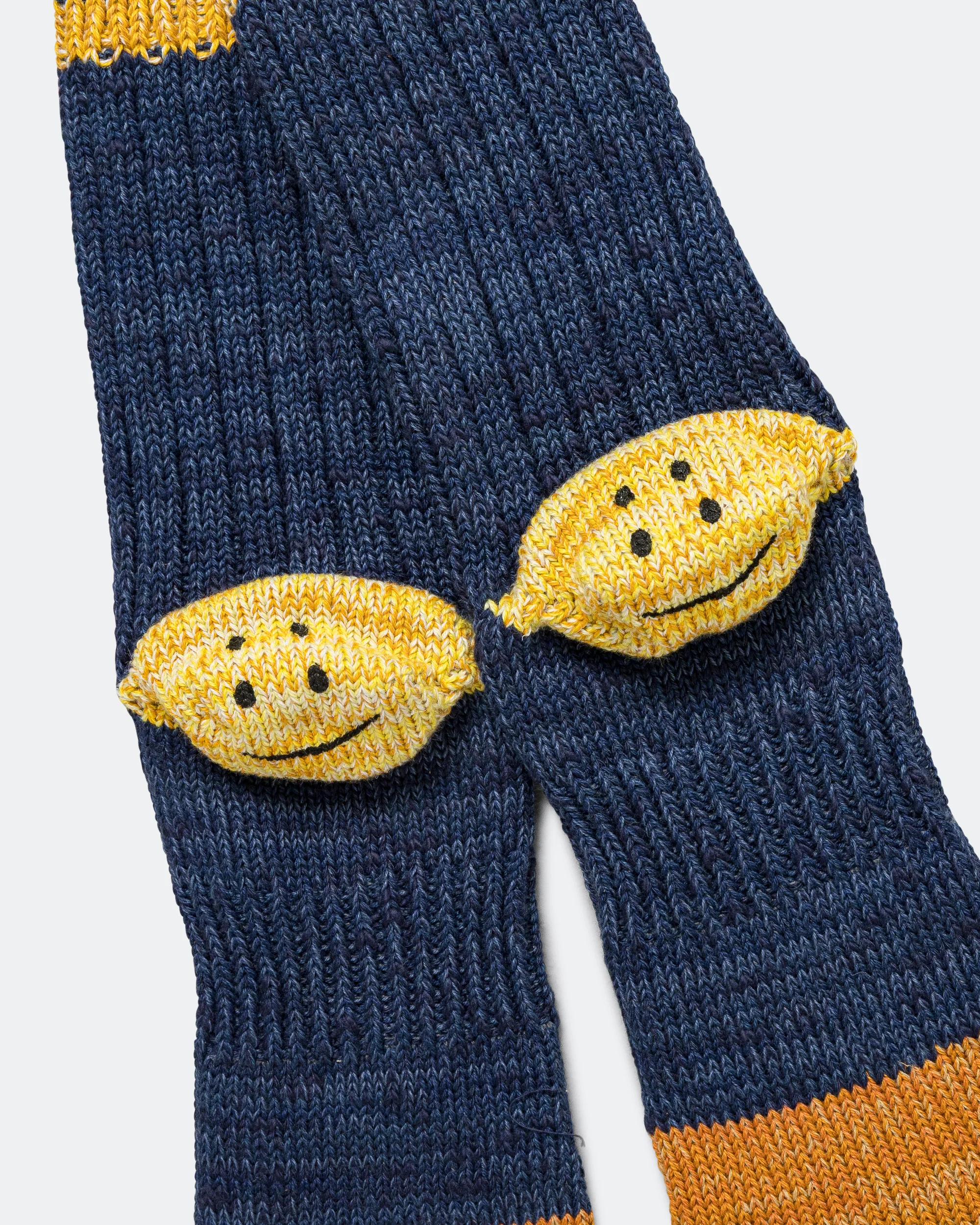 60Yarns Grandrelle IVY RAINBOWY HAPPY Heel-Hold Socks - Navy - Image 3