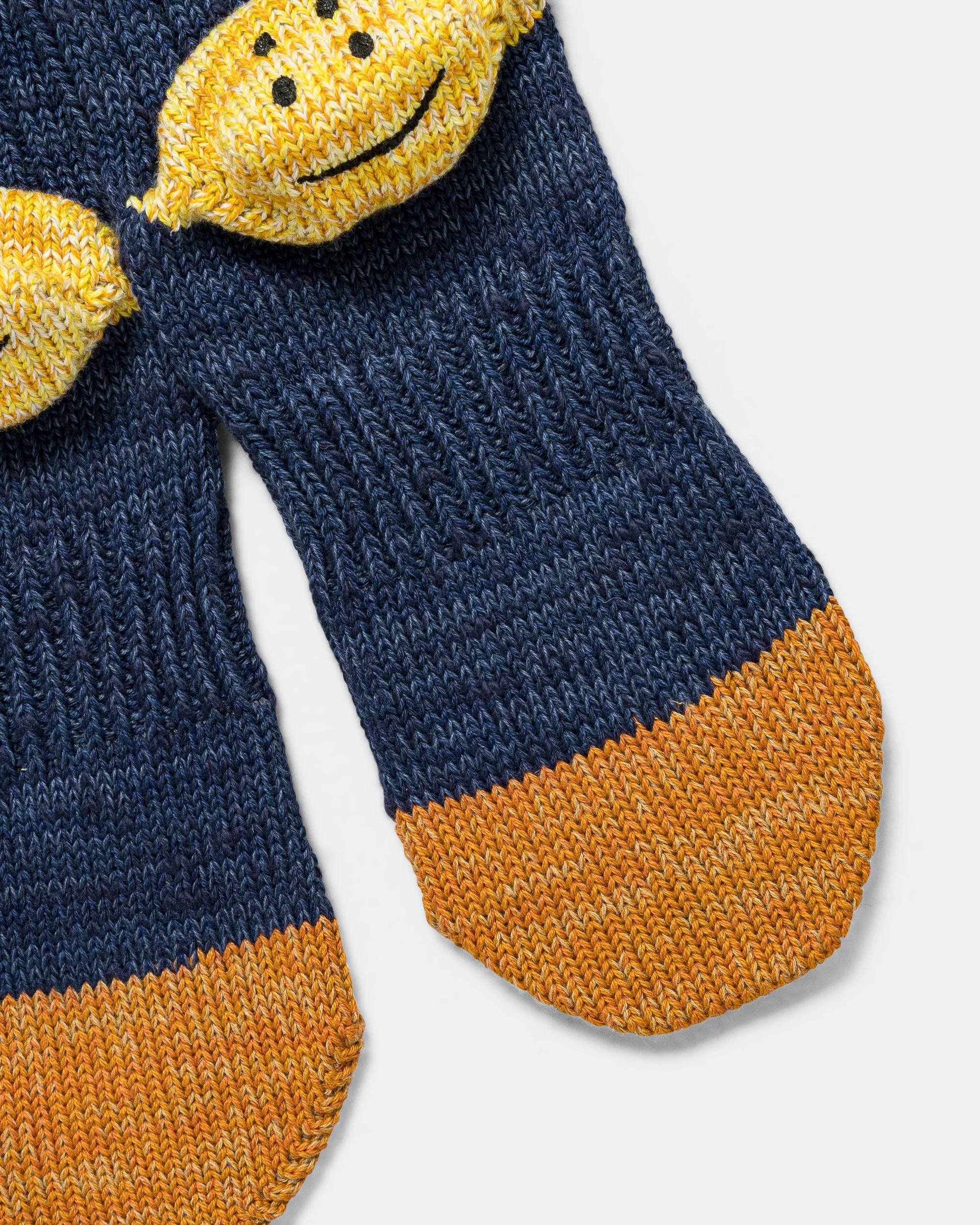 60Yarns Grandrelle IVY RAINBOWY HAPPY Heel-Hold Socks - Navy - Image 4