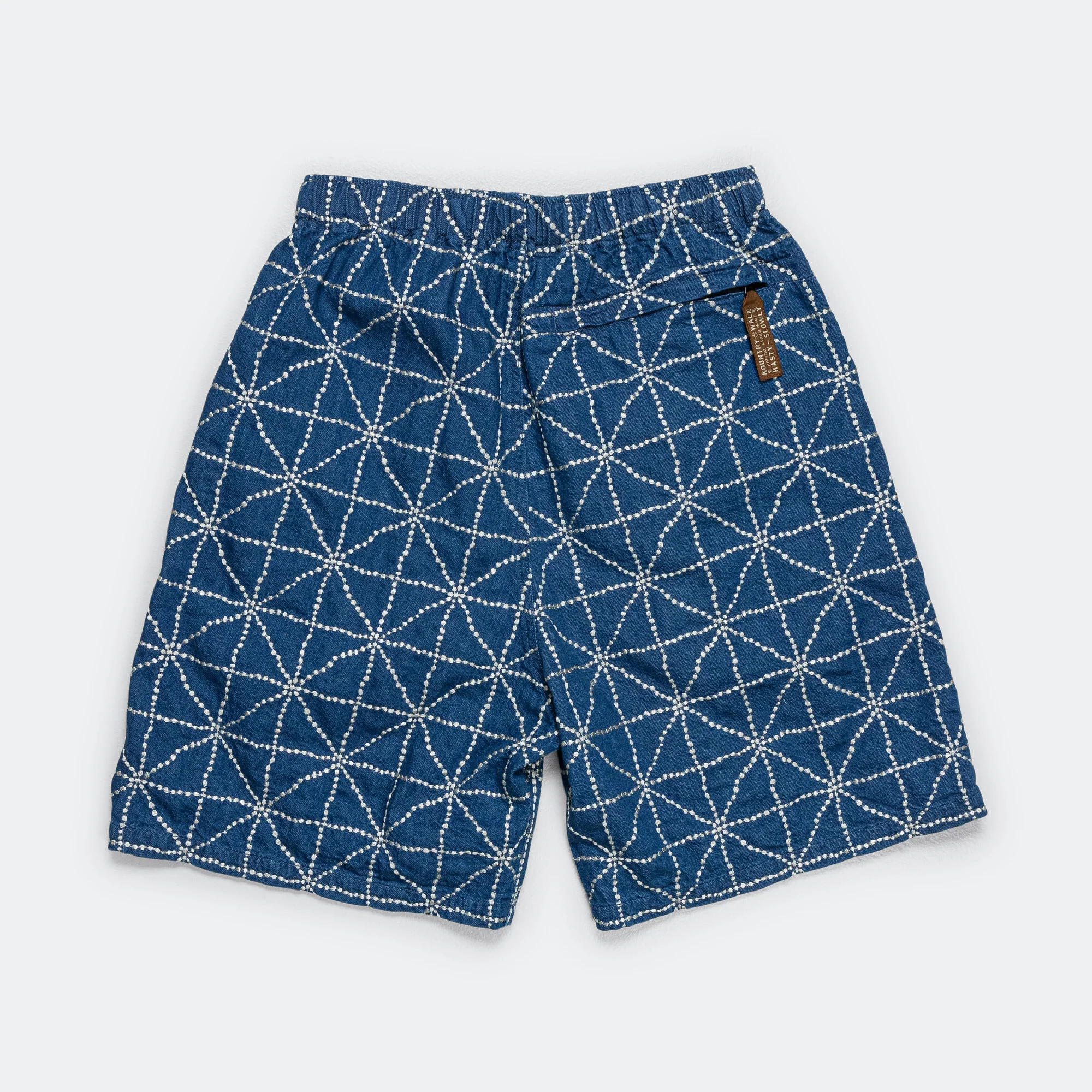 8oz Denim FOLK-DOJO EASY Shorts - Midtone - Image 2