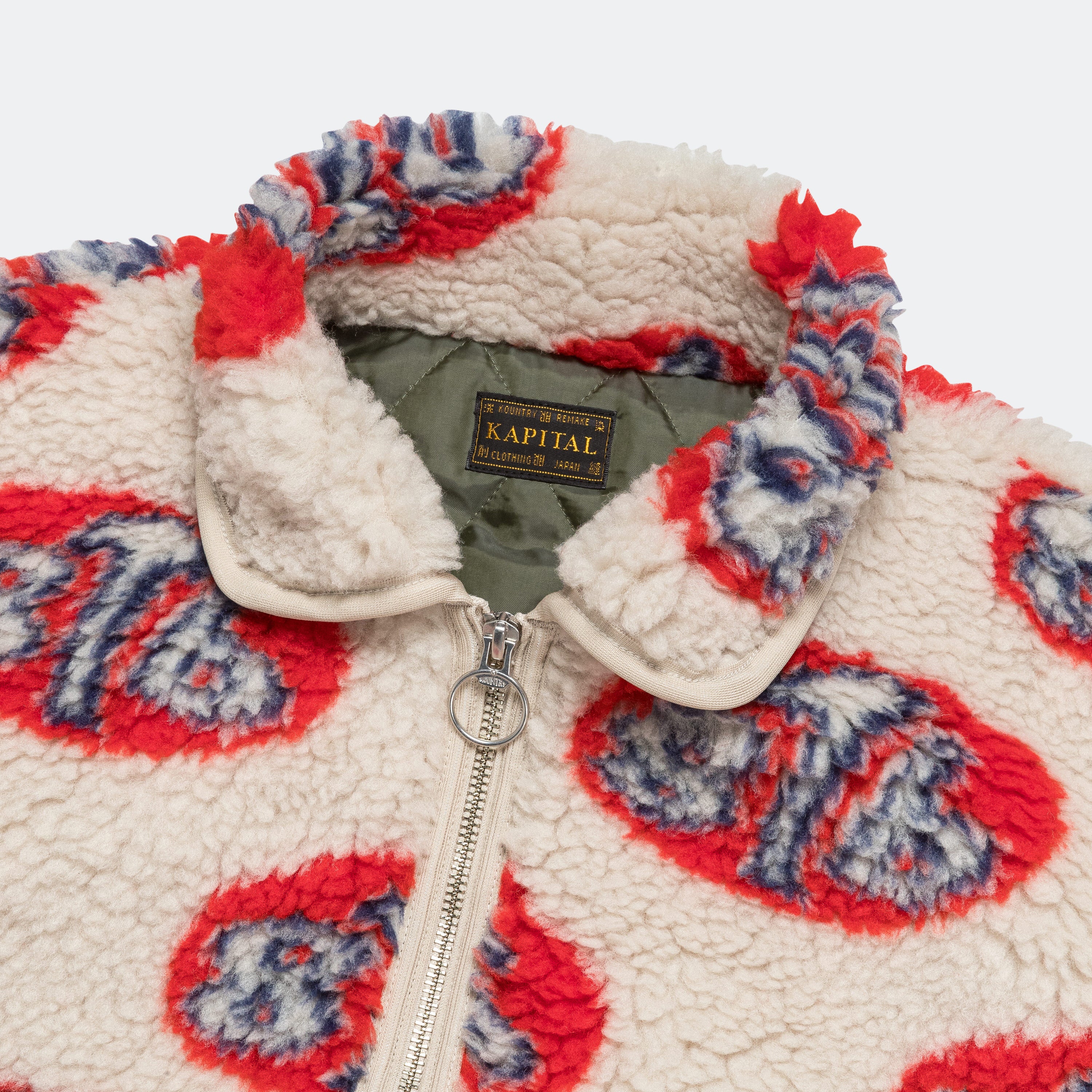 8T6 Boa Fleece Drizzler JKT - Ecru - Image 3