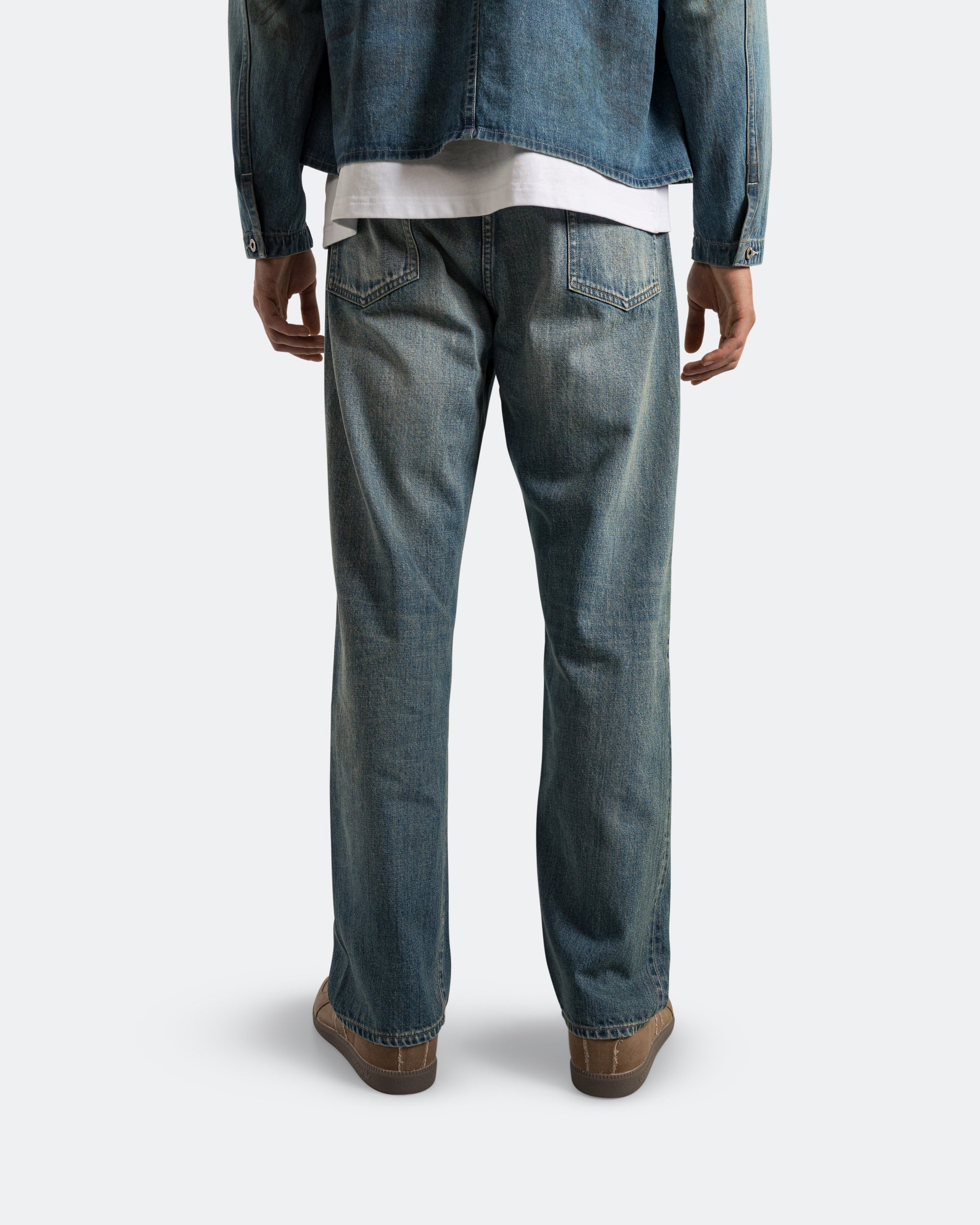 No.2 Washed Denim Pants - Indigo - Image 4
