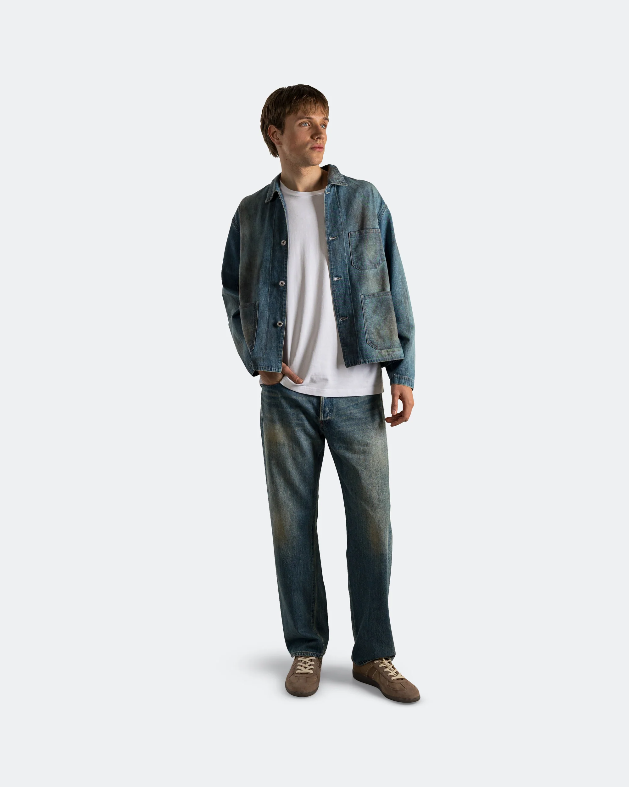 No.2 Washed Denim Pants - Indigo - Image 7