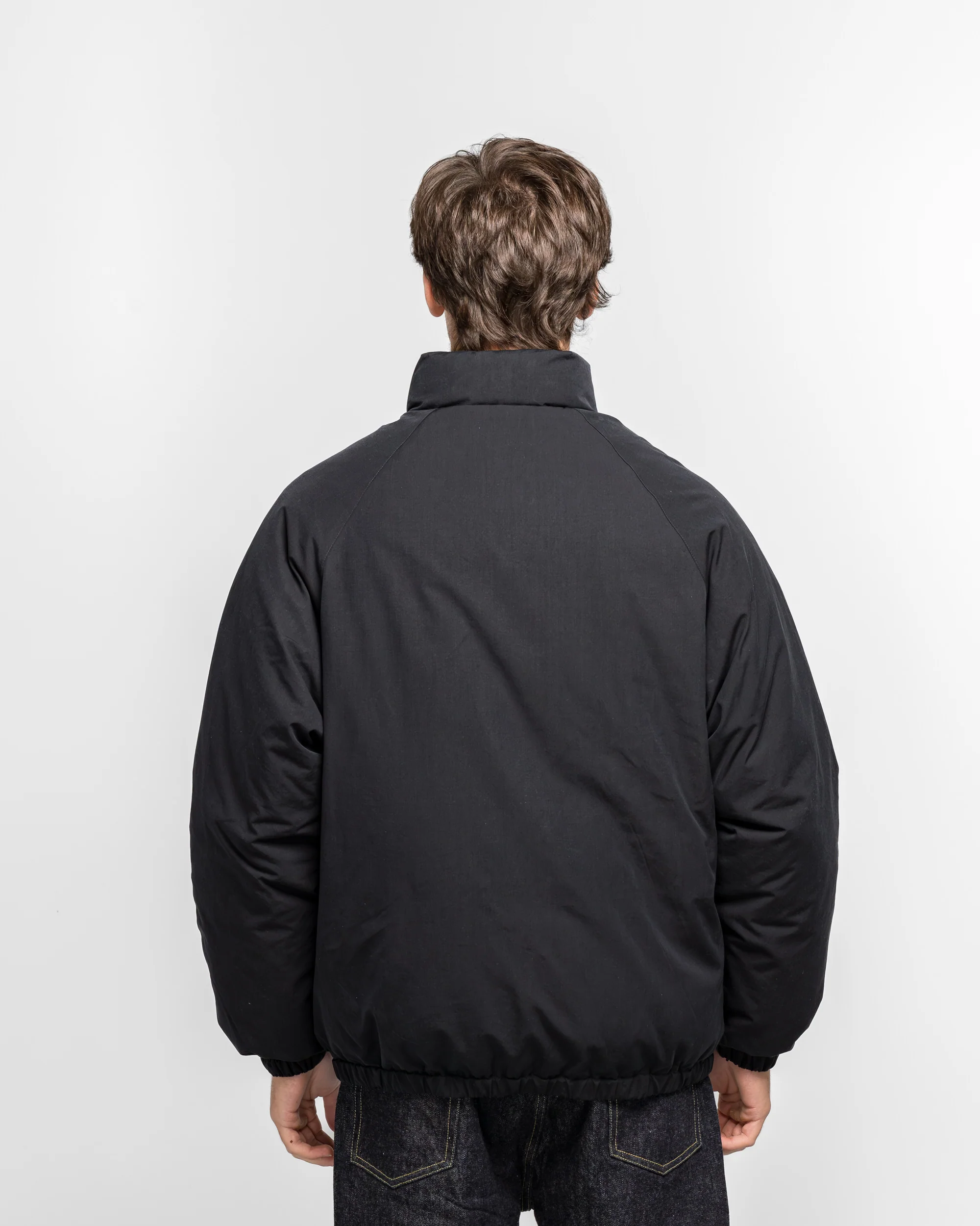 Silk Ripstop Ski Down Jacket - Black - Image 4