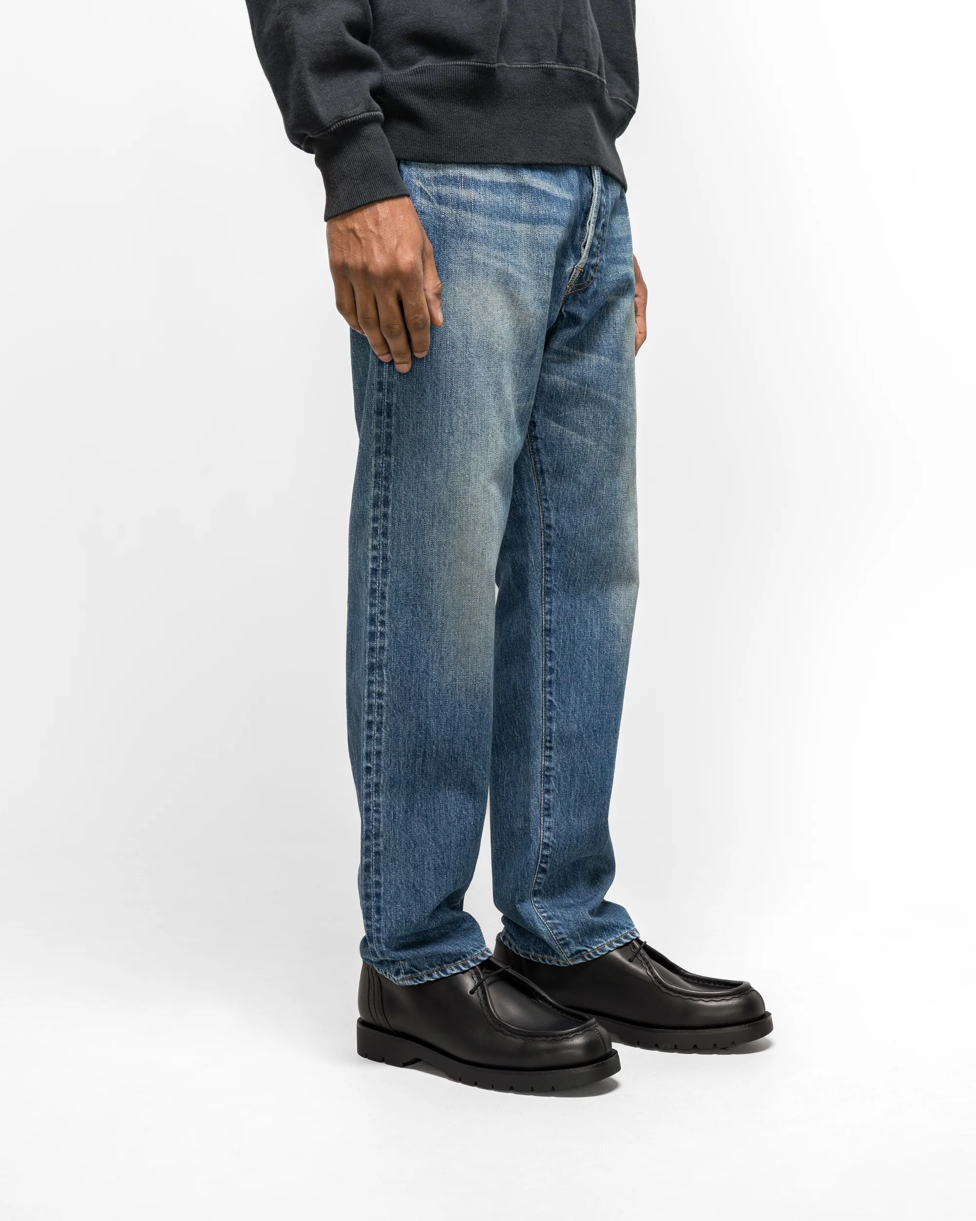Washed Denim Pants E - Bleach - Image 3