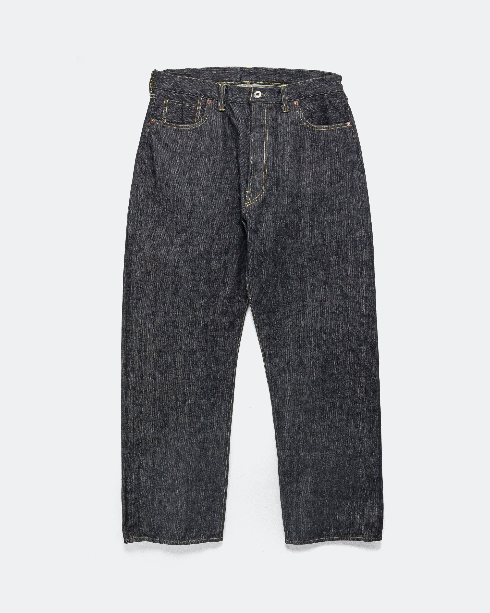 Washed Denim Wide Pants - One Wash