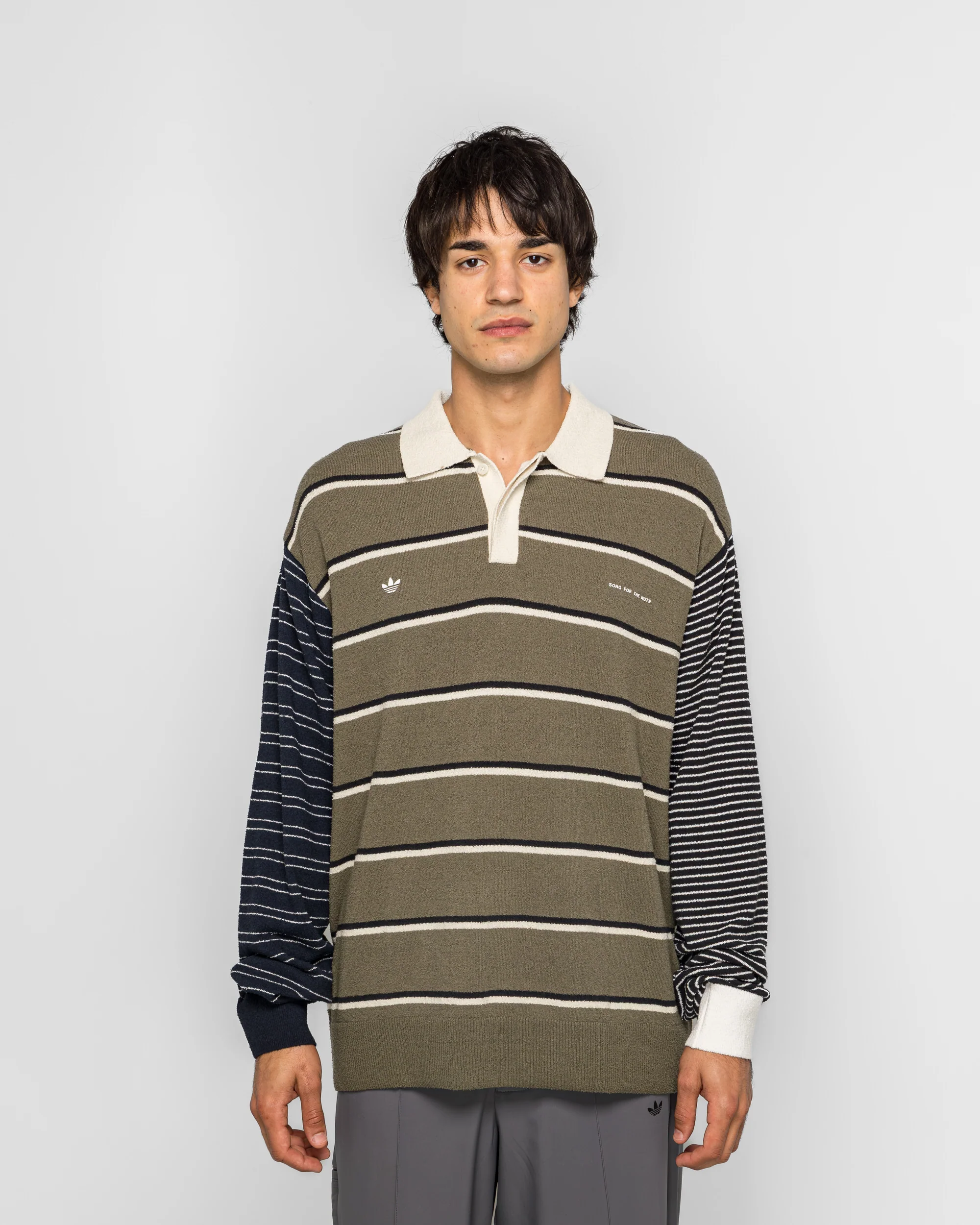 Adi007 Tee LS x SFTM - Olive Strata/Alumina - Image 2