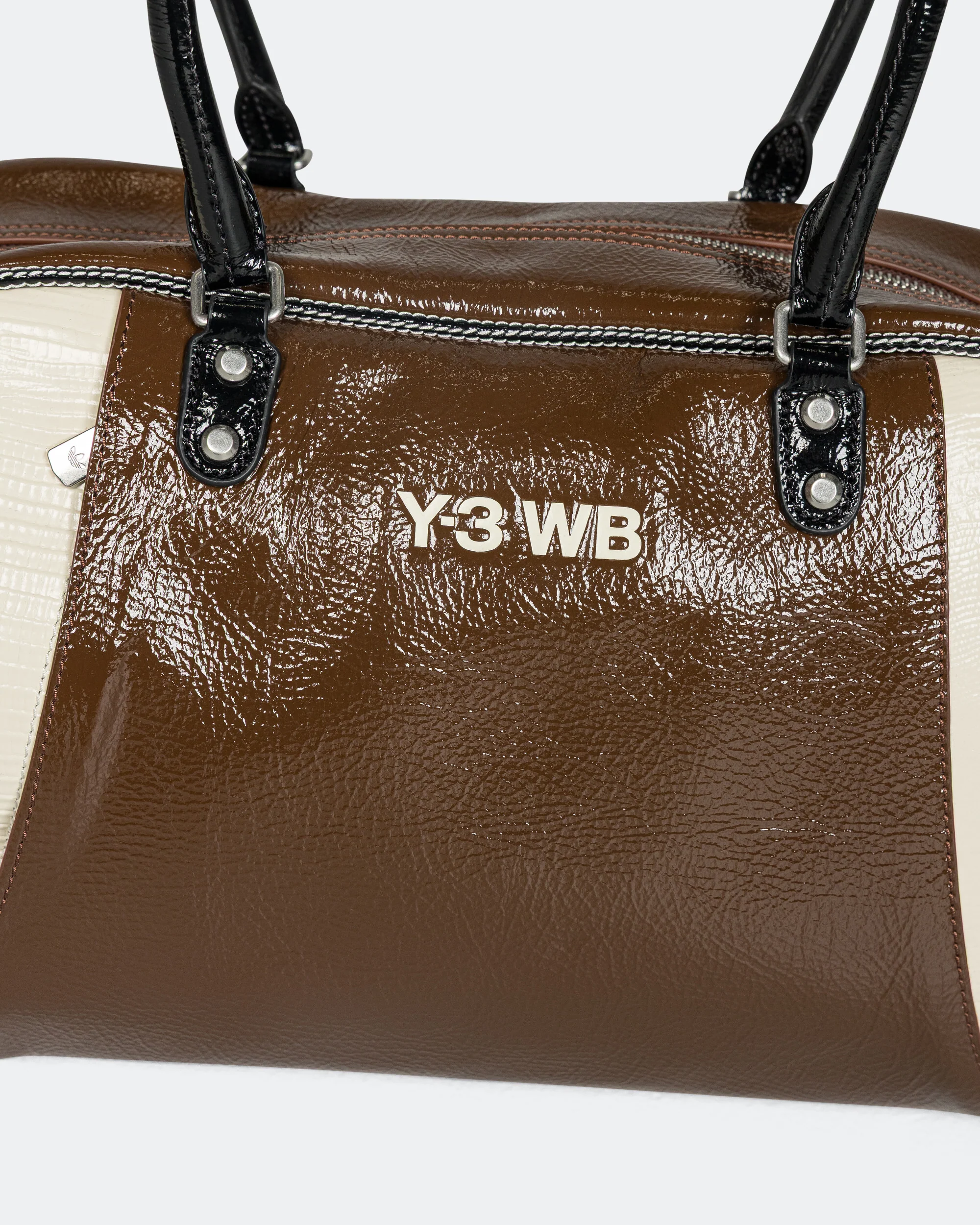 Bowling Bag x Wales Bonner Y-3 - Brown/Cream White - Image 4
