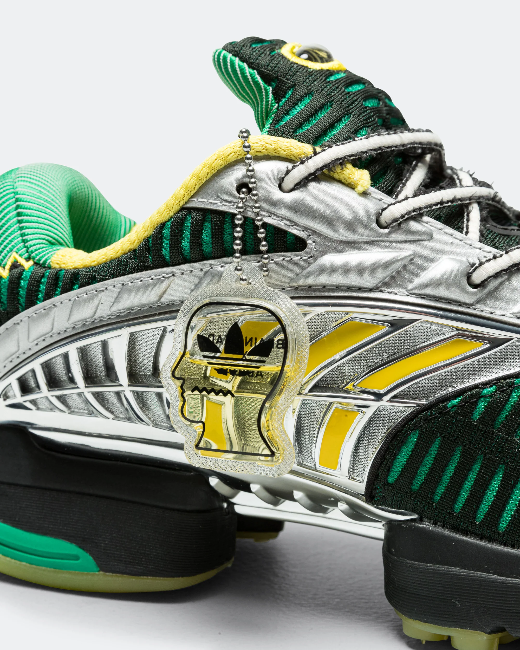 Climacool 2 x Braindead - Core Black/Impact Yellow-Silver Metallic - Image 6
