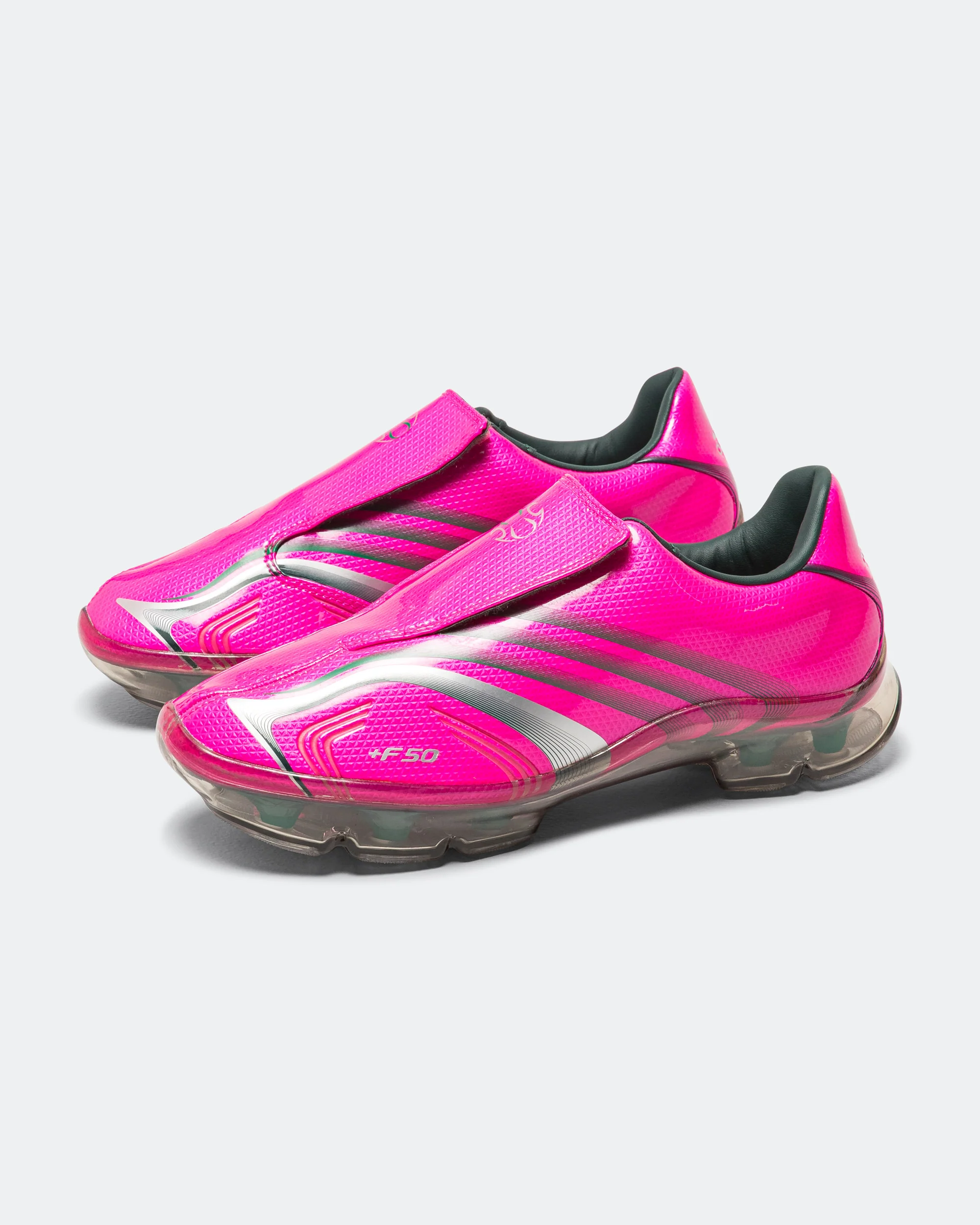 Womens F50 Adiframe - Shock Pink/Bold Green-Silver Metallic - Image 2