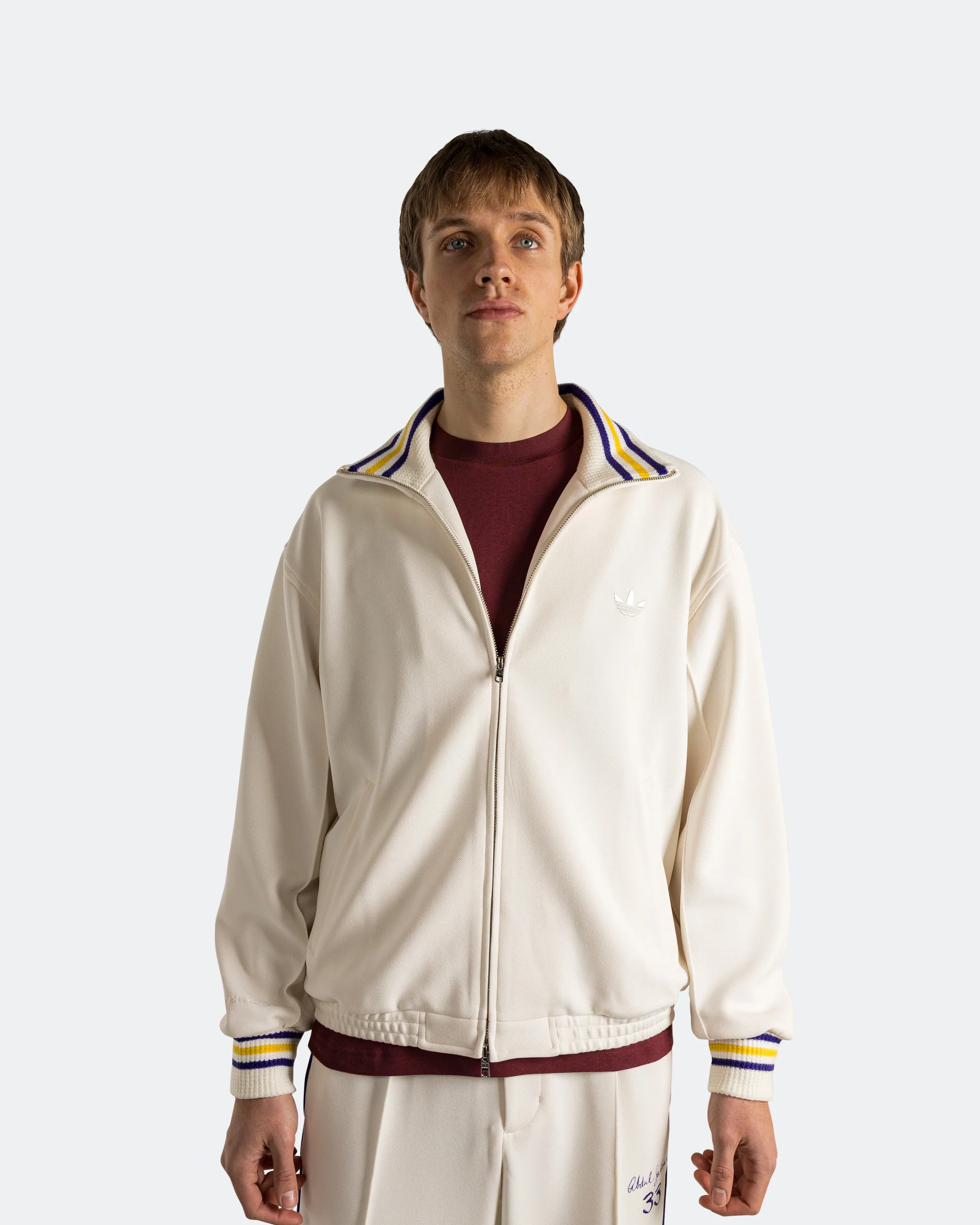 Jabbar Track Top x Wales Bonner - Chalk White - Image 2