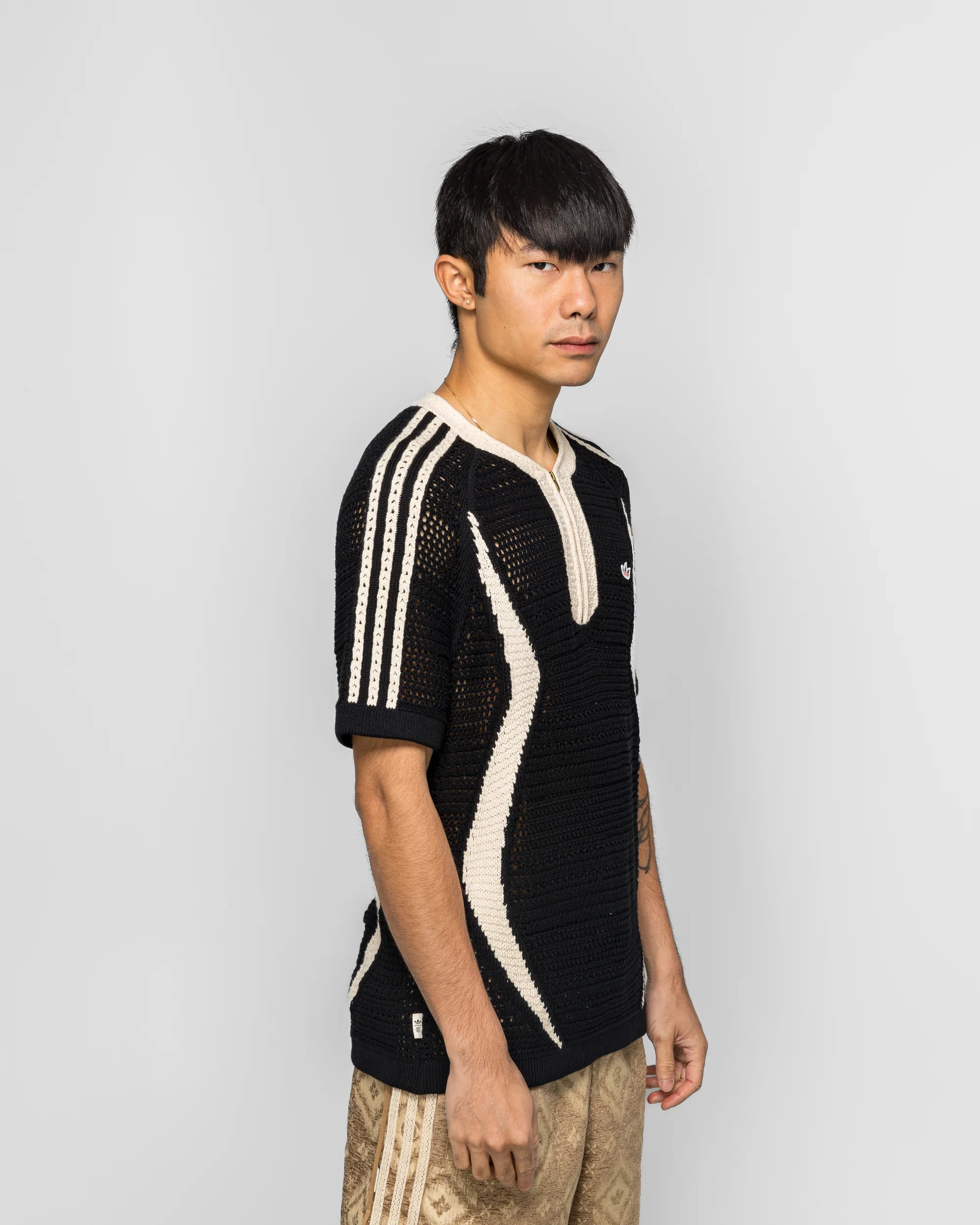 Knit Jersey x CLOT by Edison Chen - Black/Wonder White - Image 3