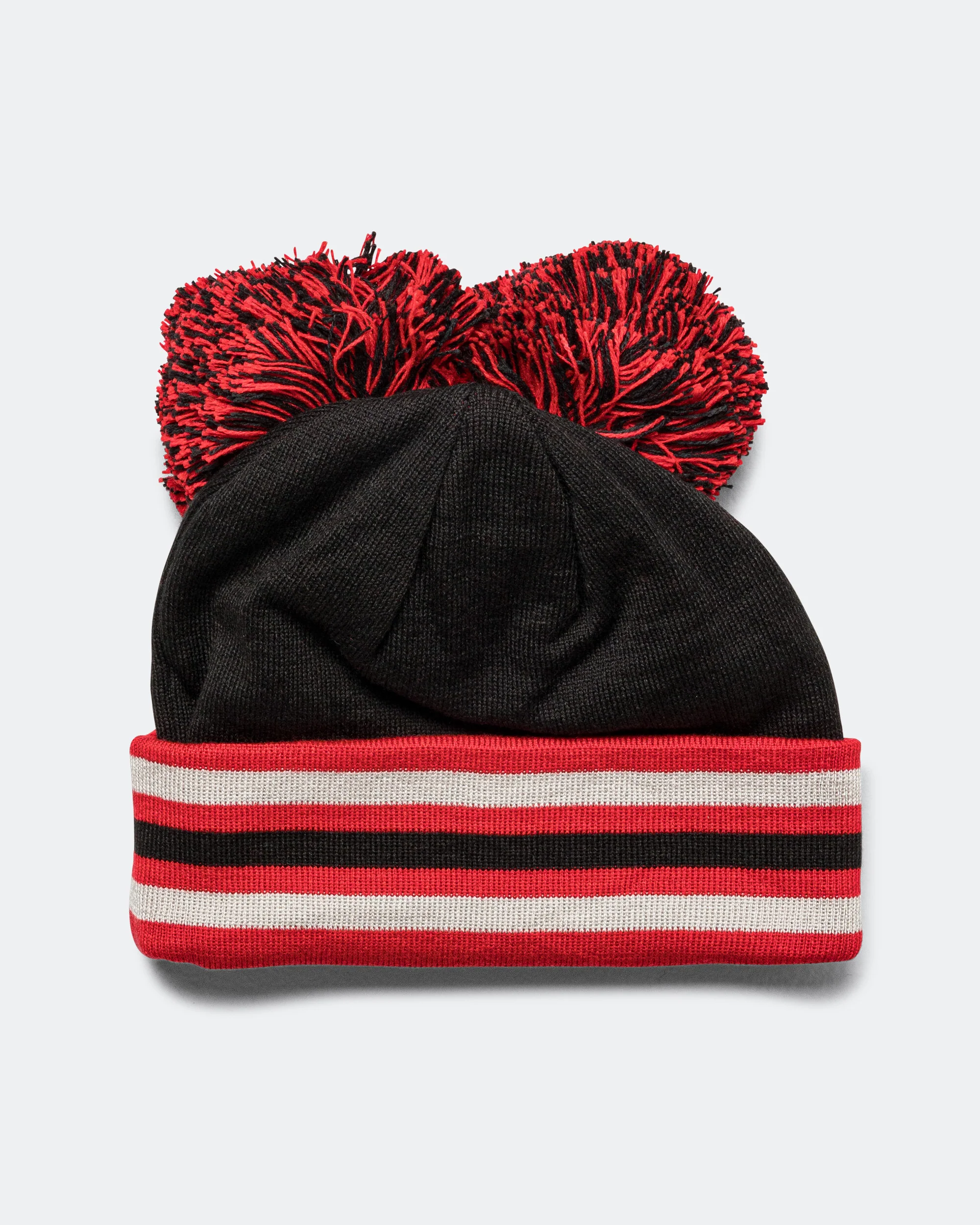 Pom Pom Beanie x AVAVAV - Black/Better Scarlet - Image 3