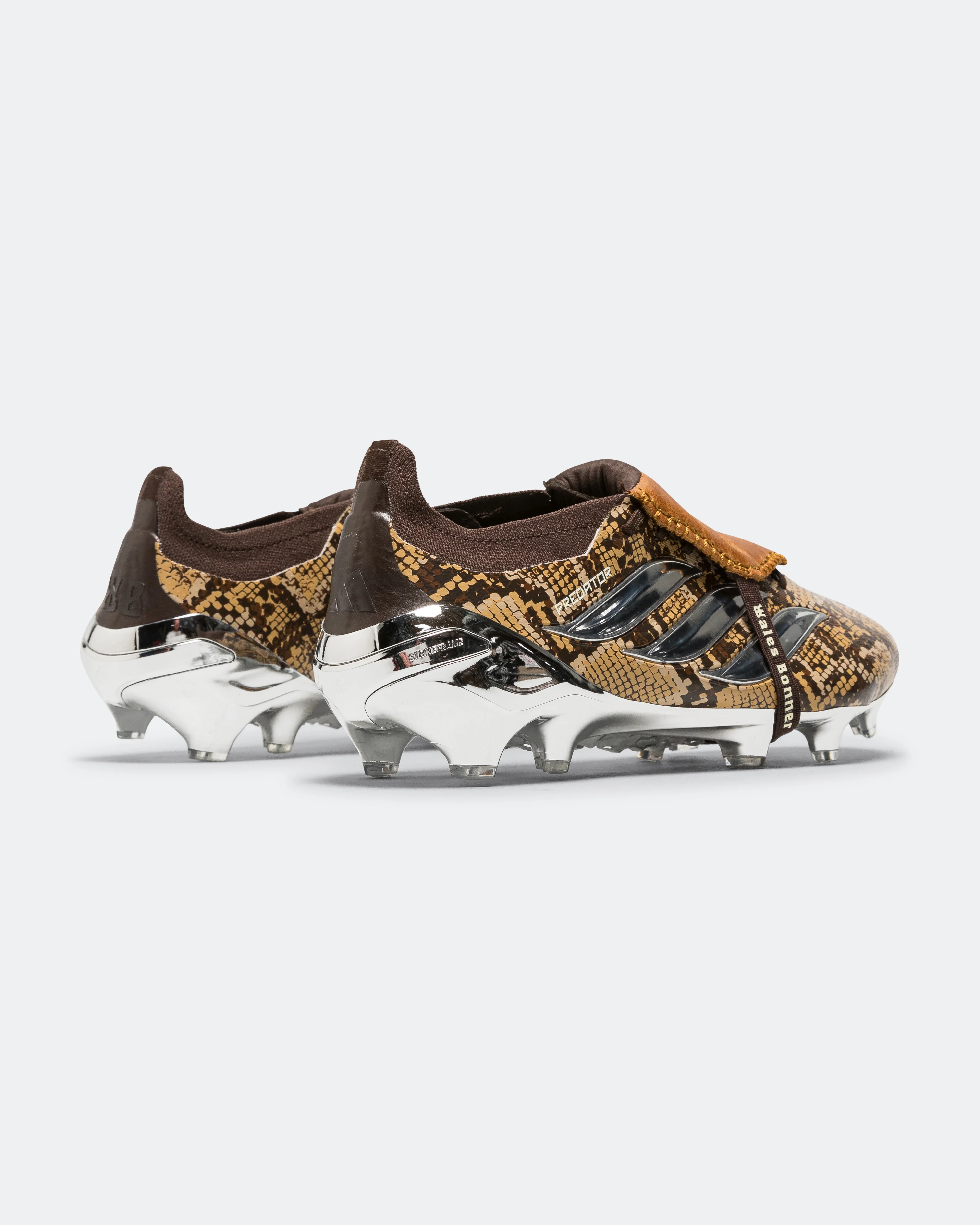 Predator Elite FT FG x Wales Bonner - Linen Khaki/Silver Metallic-Wonder White - Image 3