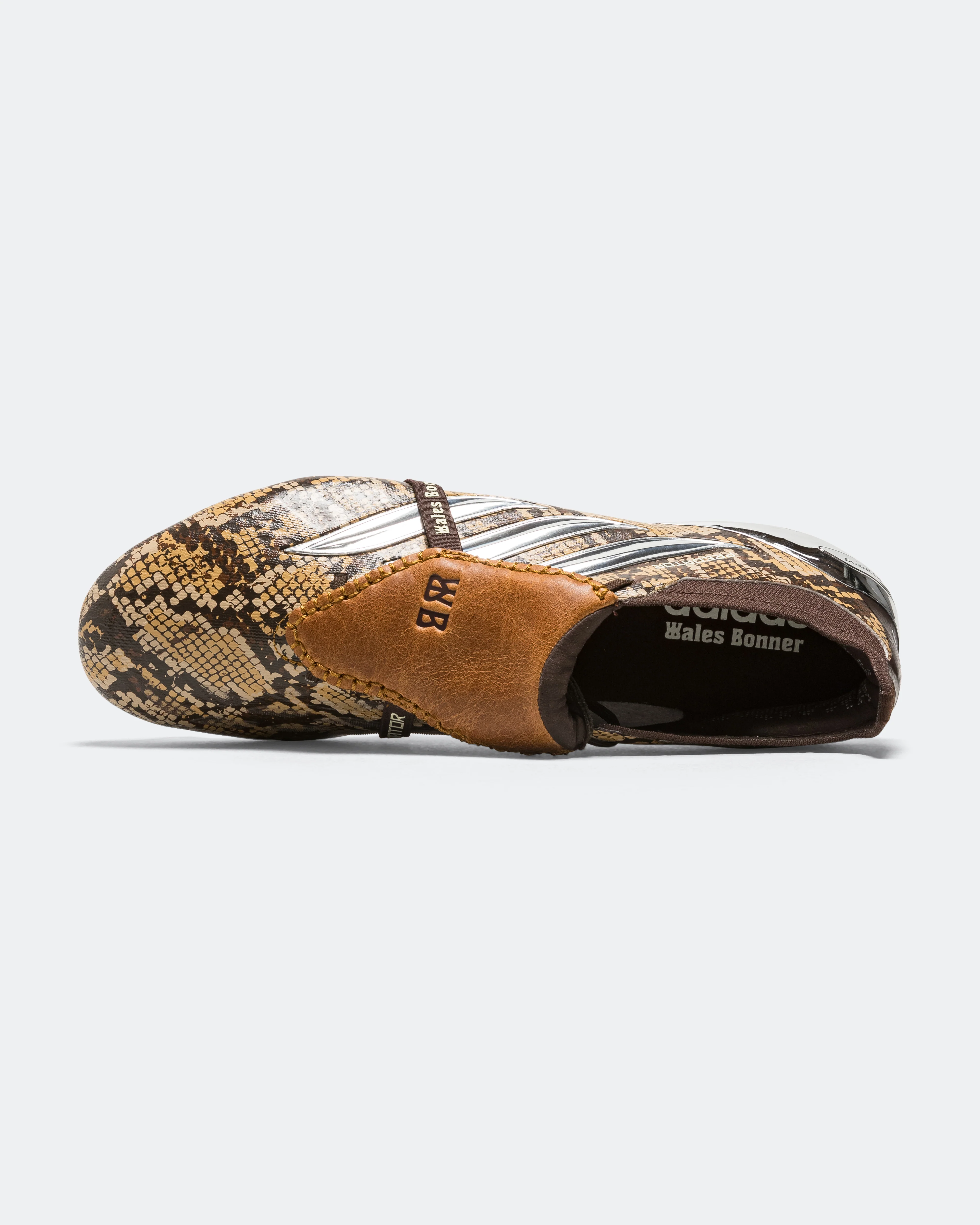 Predator Elite FT FG x Wales Bonner - Linen Khaki/Silver Metallic-Wonder White - Image 4