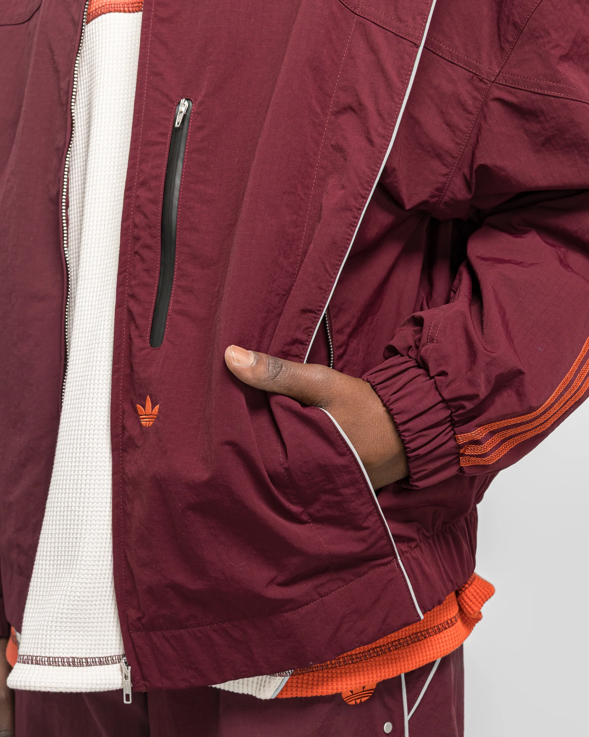 Venice Wind Jacket - Maroon - Image 5