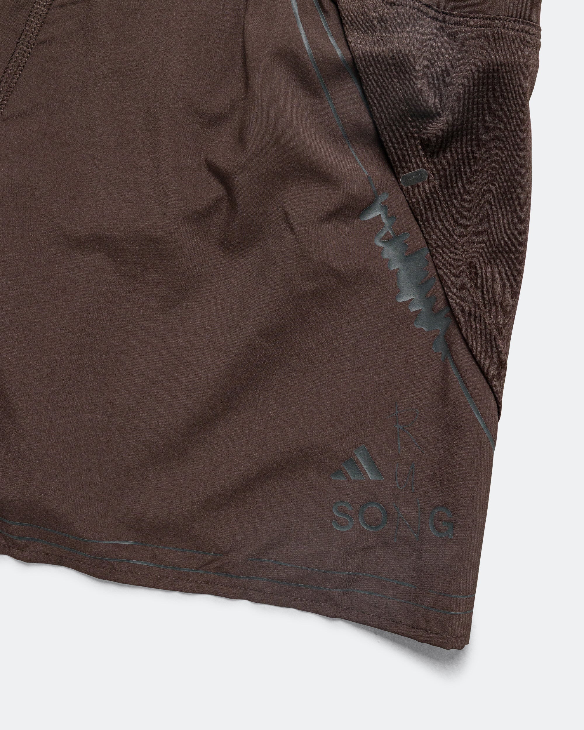 Womens Adi365 Running Shorts x SFTM - Aurora Coffee - Image 5