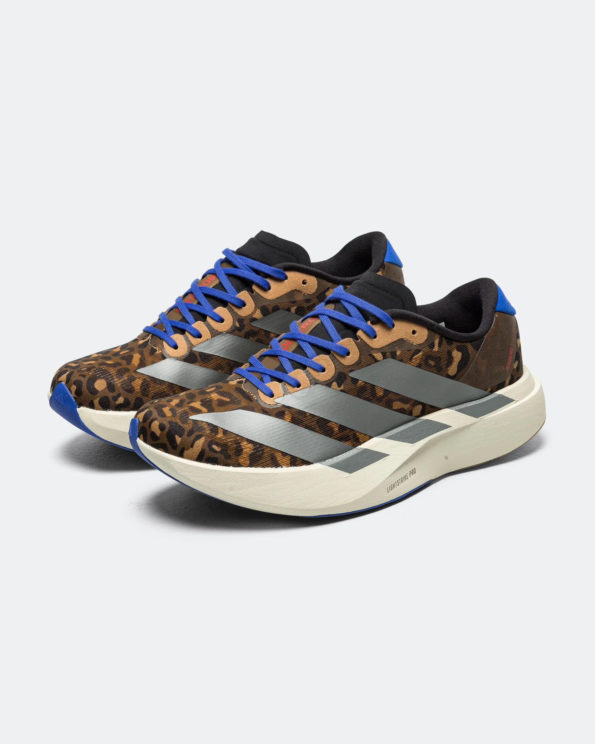 Womens Adizero Evo SL - Preloved Brown/Iron Metallic-Lucid Blue - Image 2