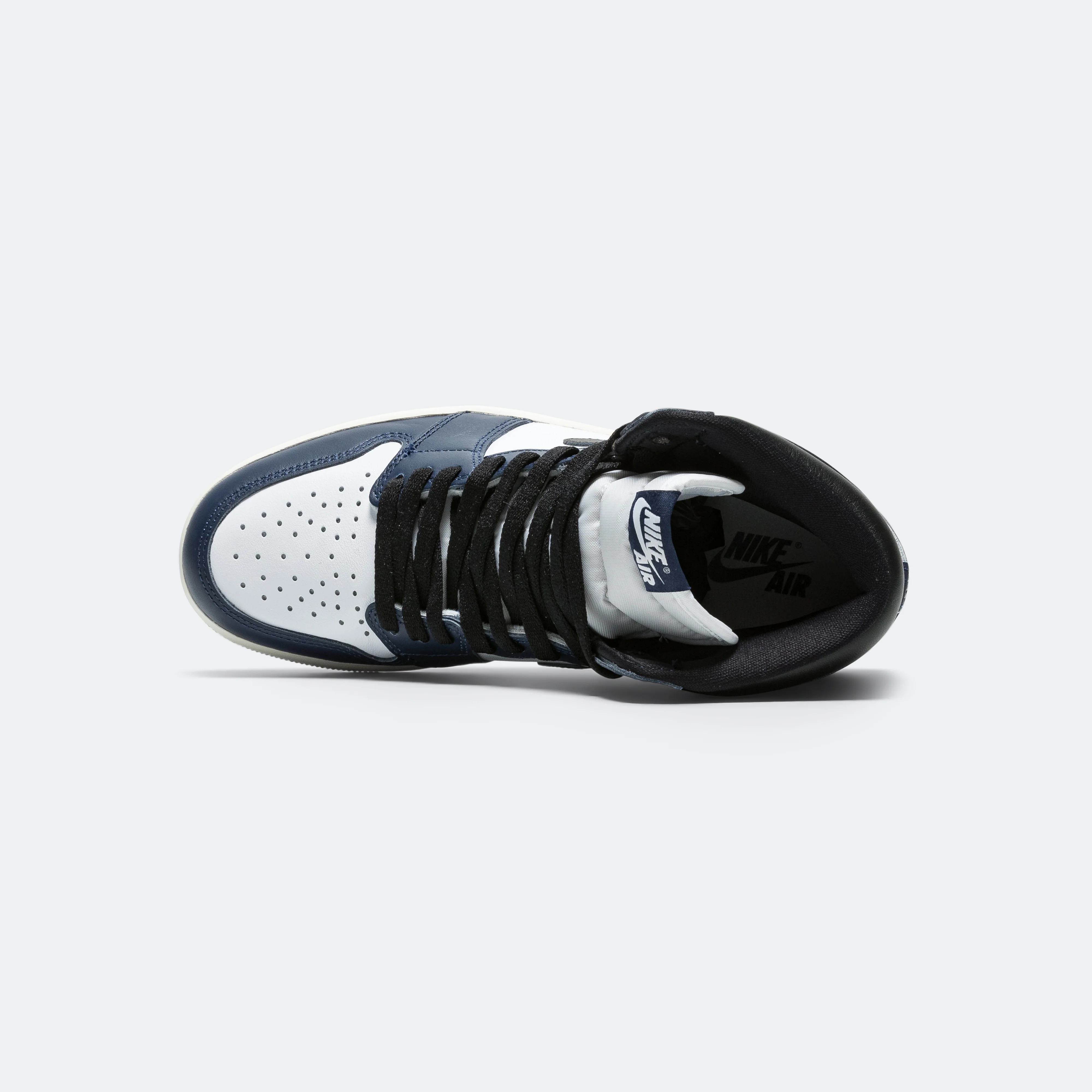 Air Jordan 1 Retro High OG (GS) - Midnight Navy/Black-White-Sail - Image 4