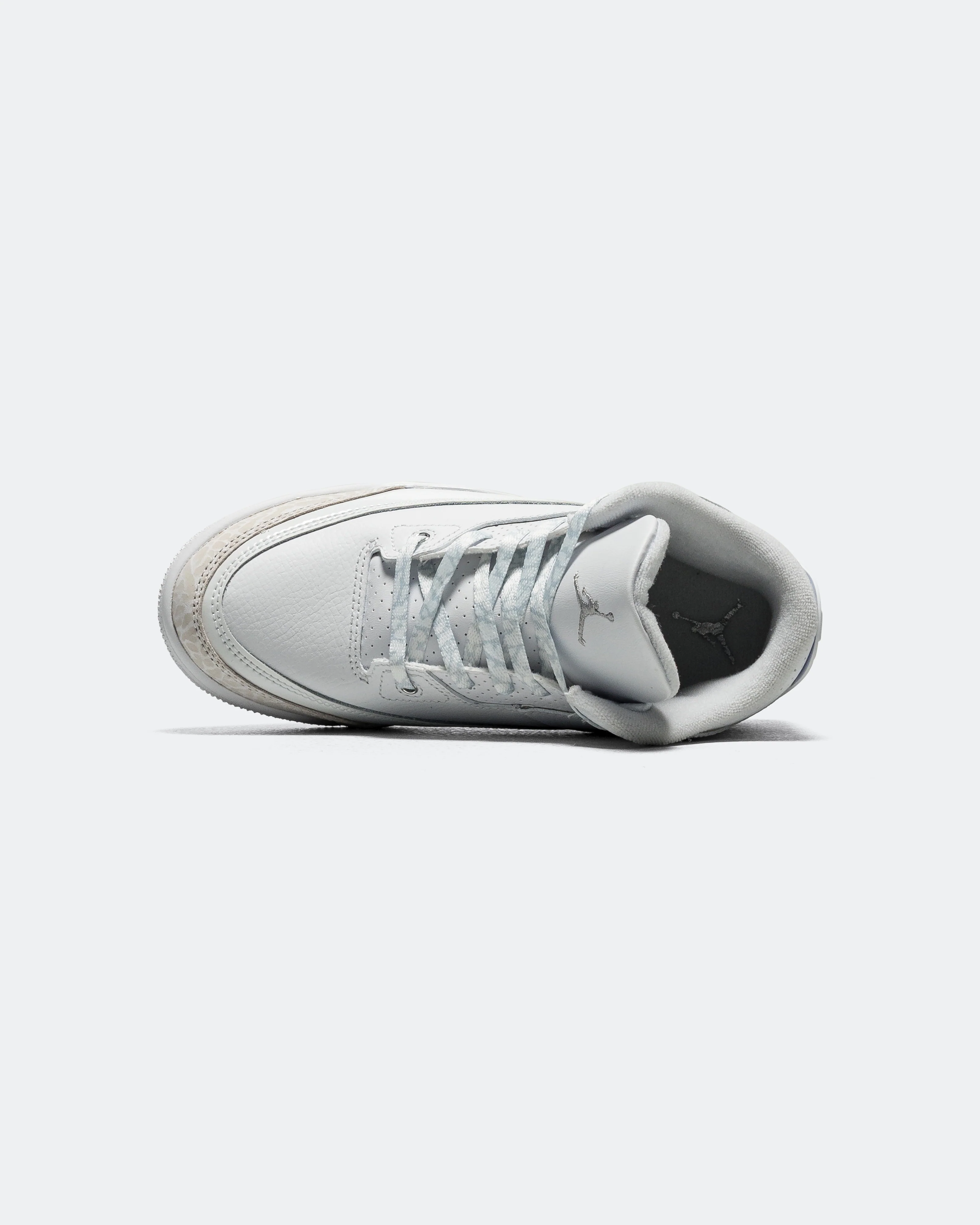 Air Jordan 3 Retro PS - White/White-Metallic Silver - Image 4