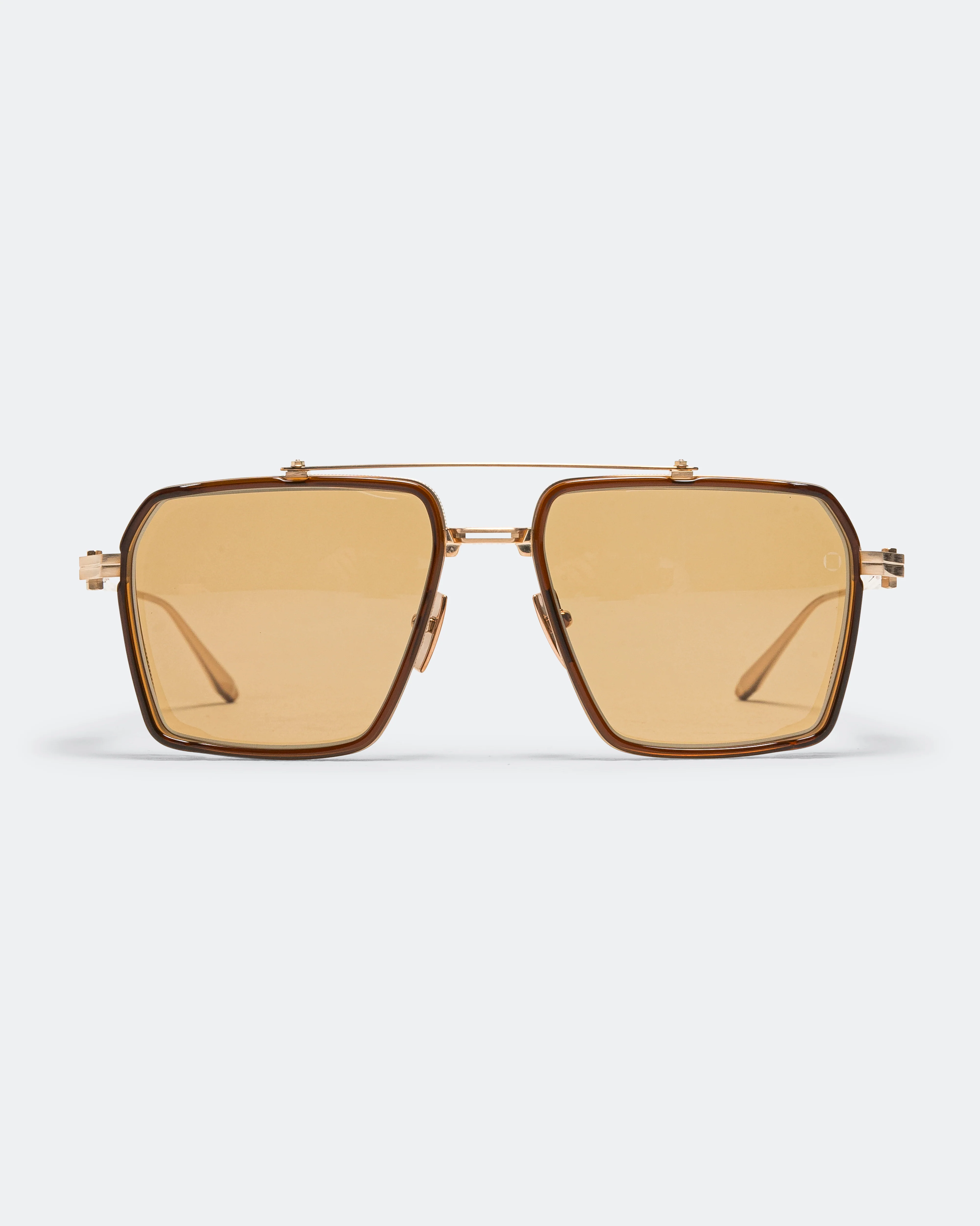 Tiros - Brushed White Gold/Crystal Brown-Senape