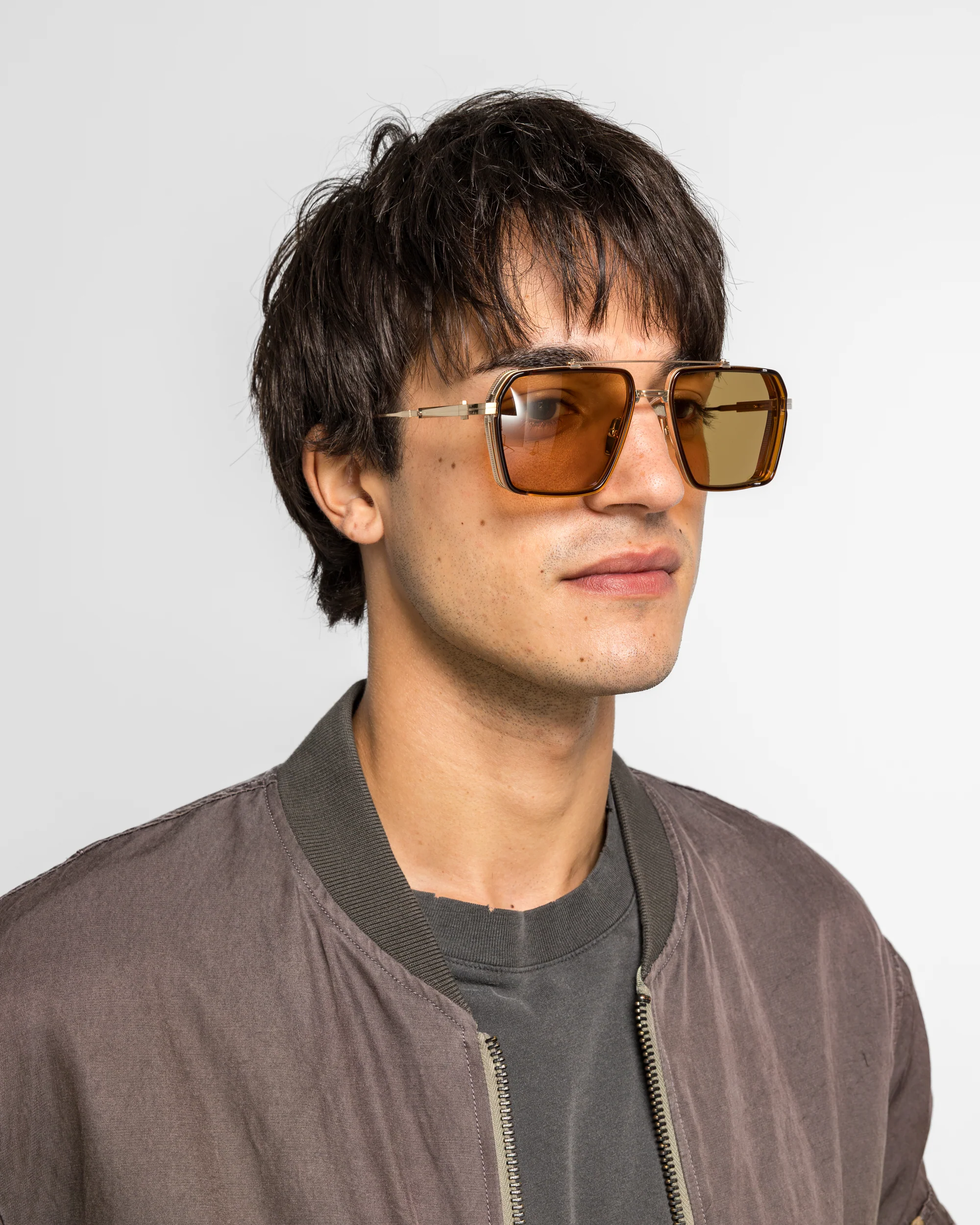Tiros - Brushed White Gold/Crystal Brown-Senape - Image 2