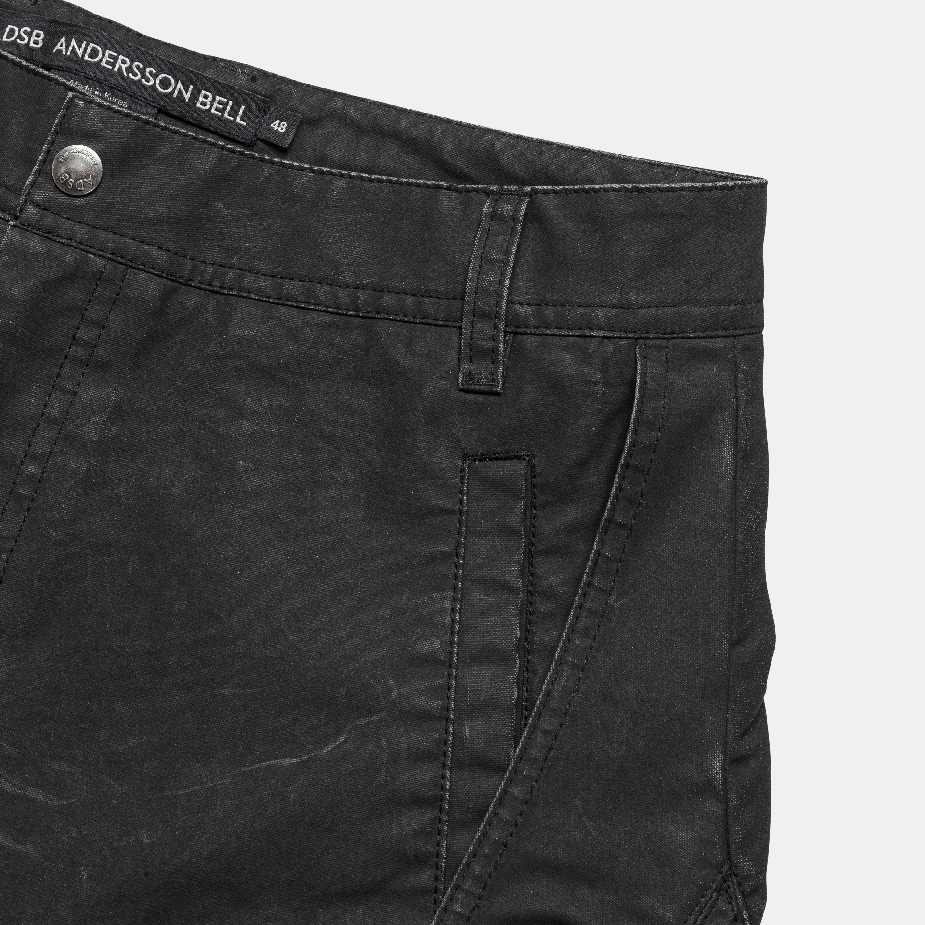 Arc Shirring Pants - Black - Image 4