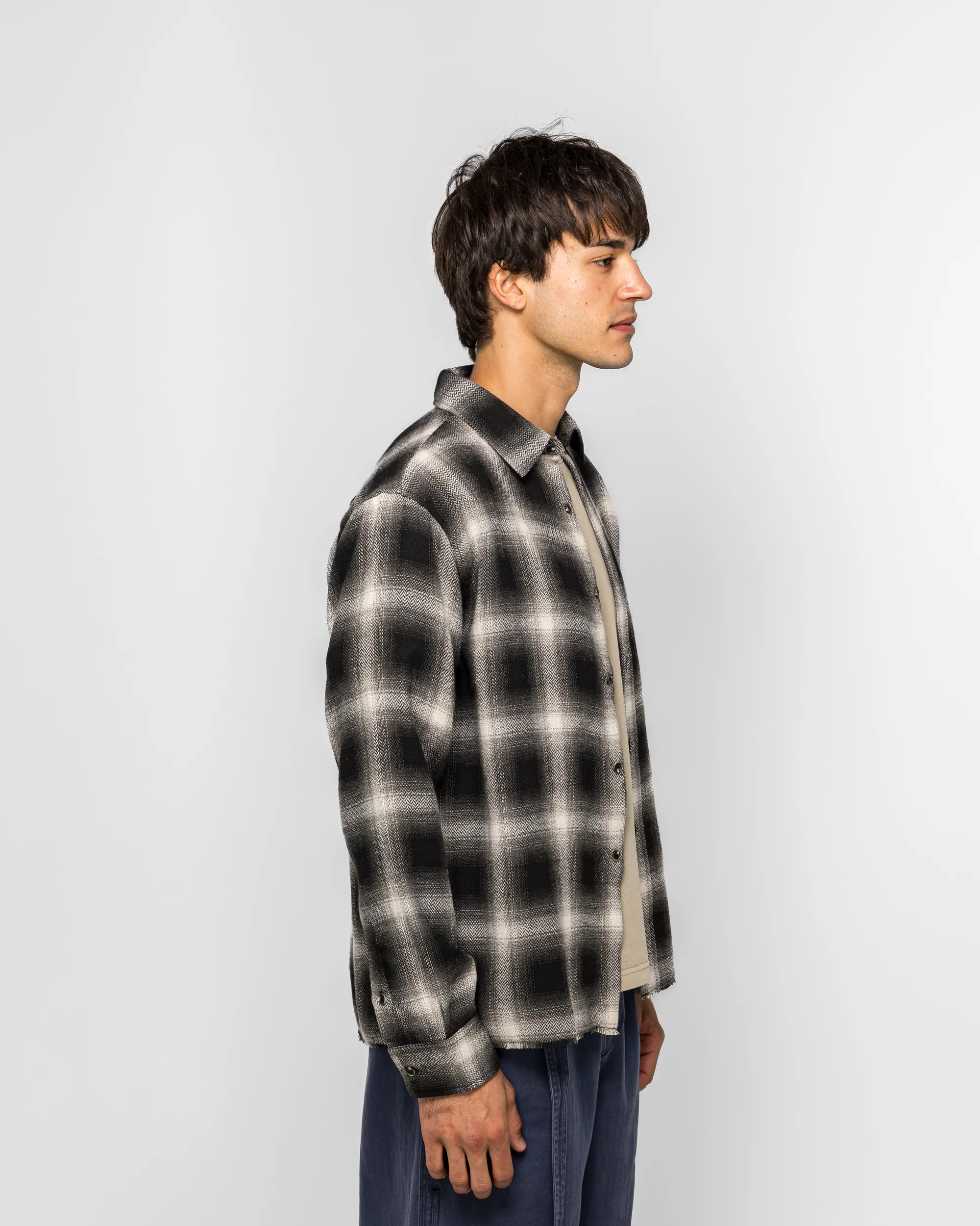 Hold LS Shirt - Black Plaid - Image 3