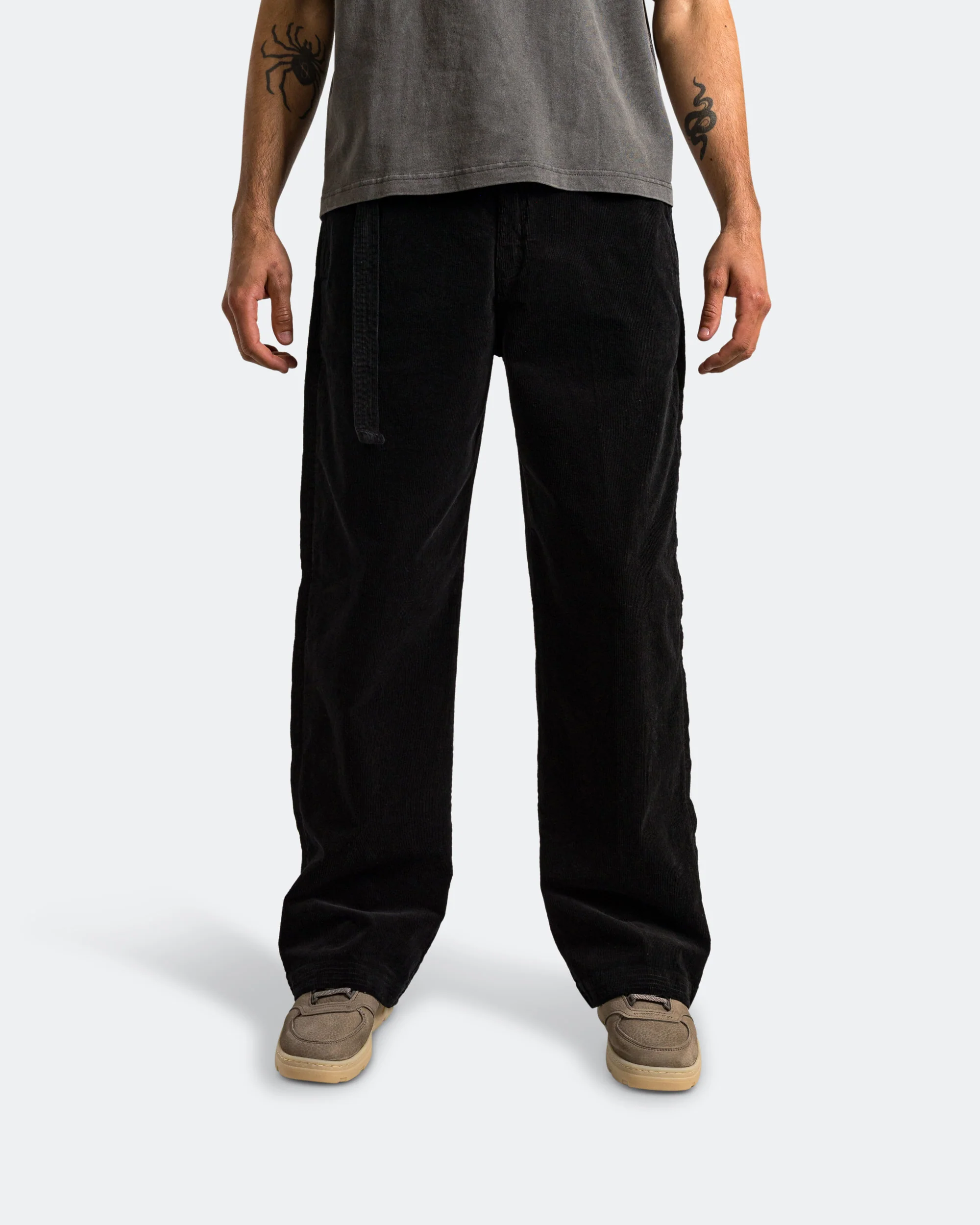 Pleated Work Pant - Vintage Black - Image 2