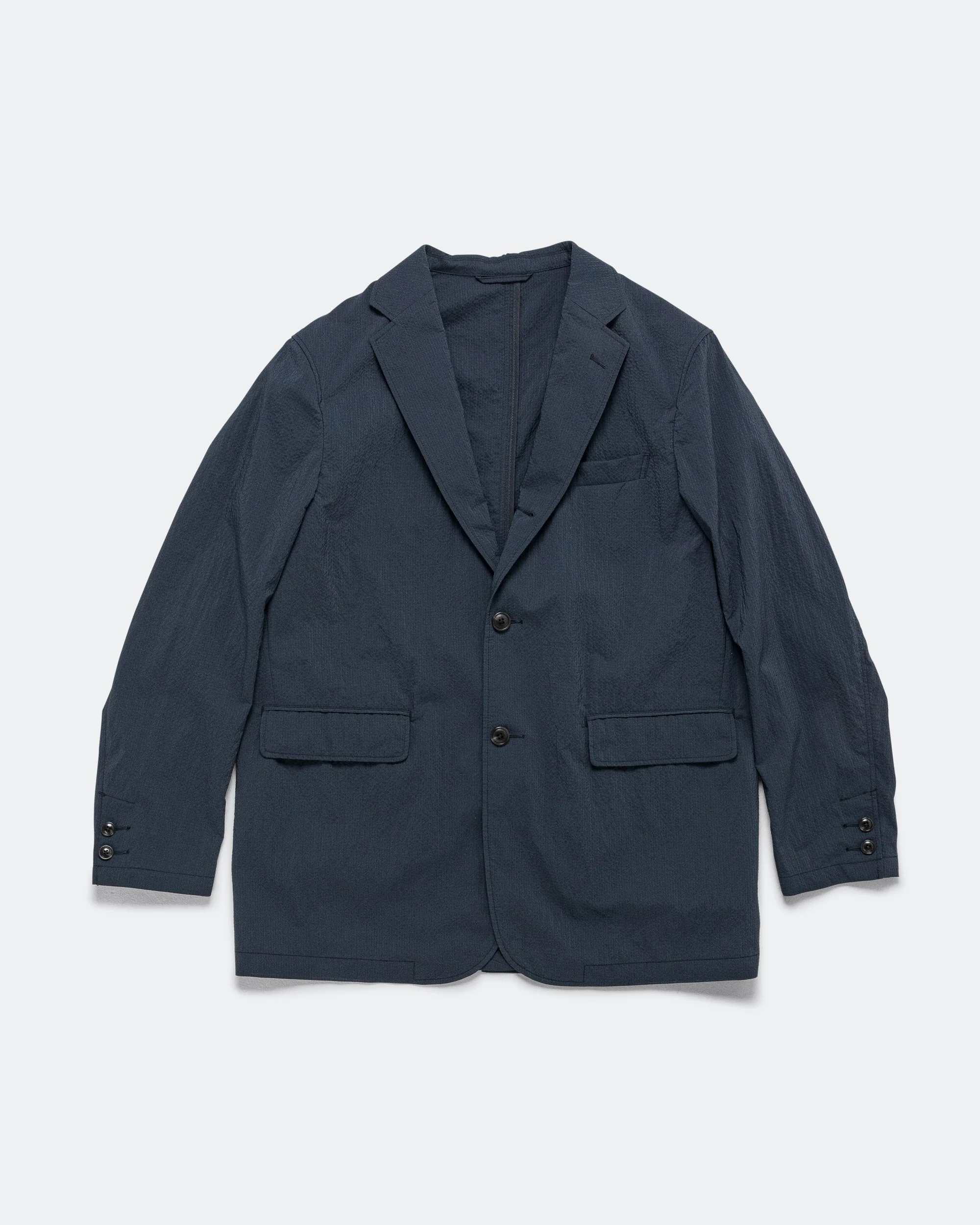 3B Anywhere(wear) Jacket Seersucker Plaid - Navy